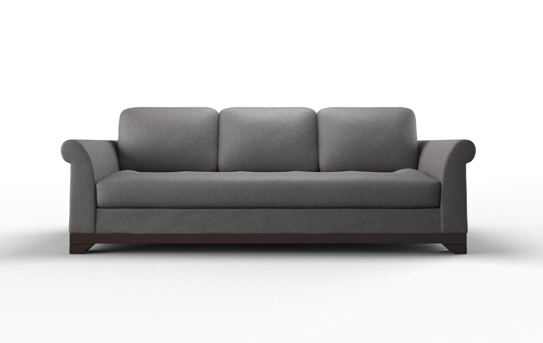 Denver Cosmo Charcoal Sofa espresso legs 1