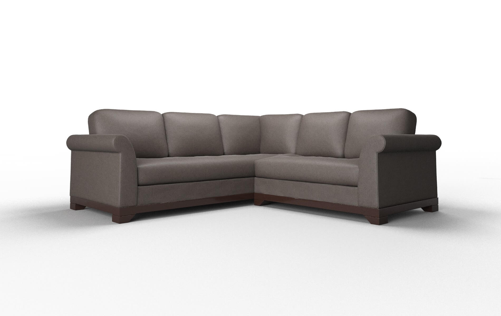 Denver Cosmo chocolate Sectional Espresso Legs  1