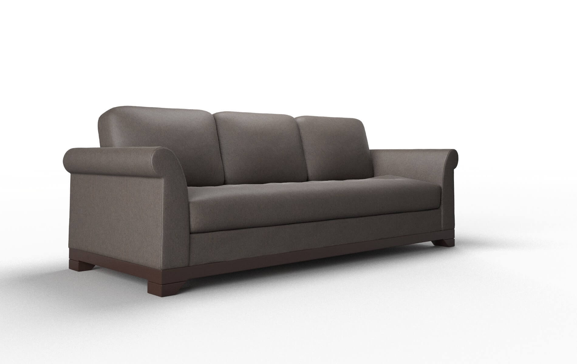Denver Cosmo Chocolate Sofa espresso legs 2