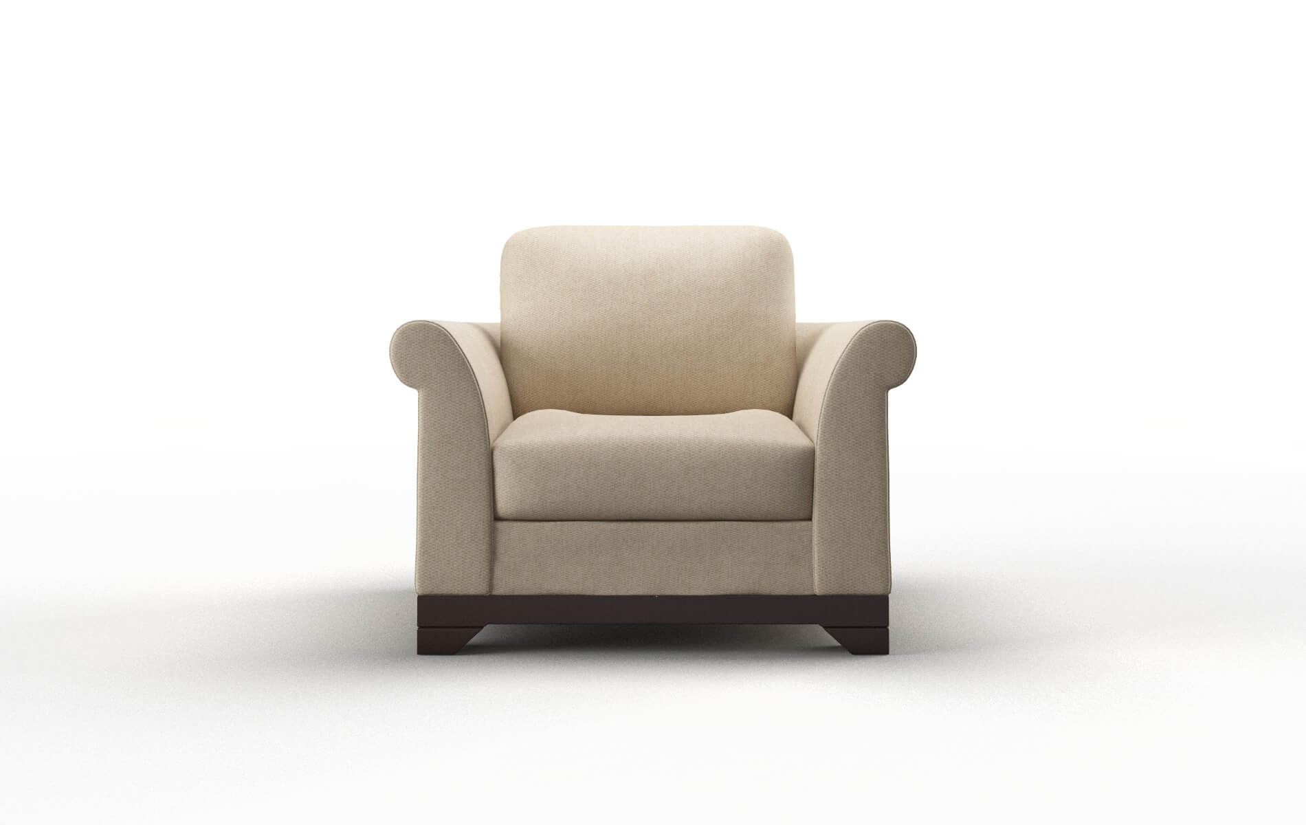 Denver Cosmo Fawn Chair espresso legs 1