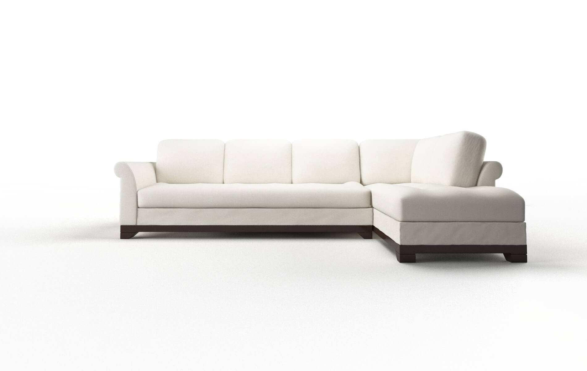 Denver Cosmo Ivory Panel espresso legs 1