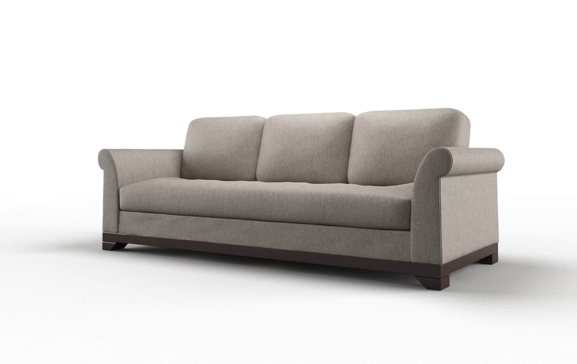 Denver Cosmo Taupe Sofa espresso legs 4