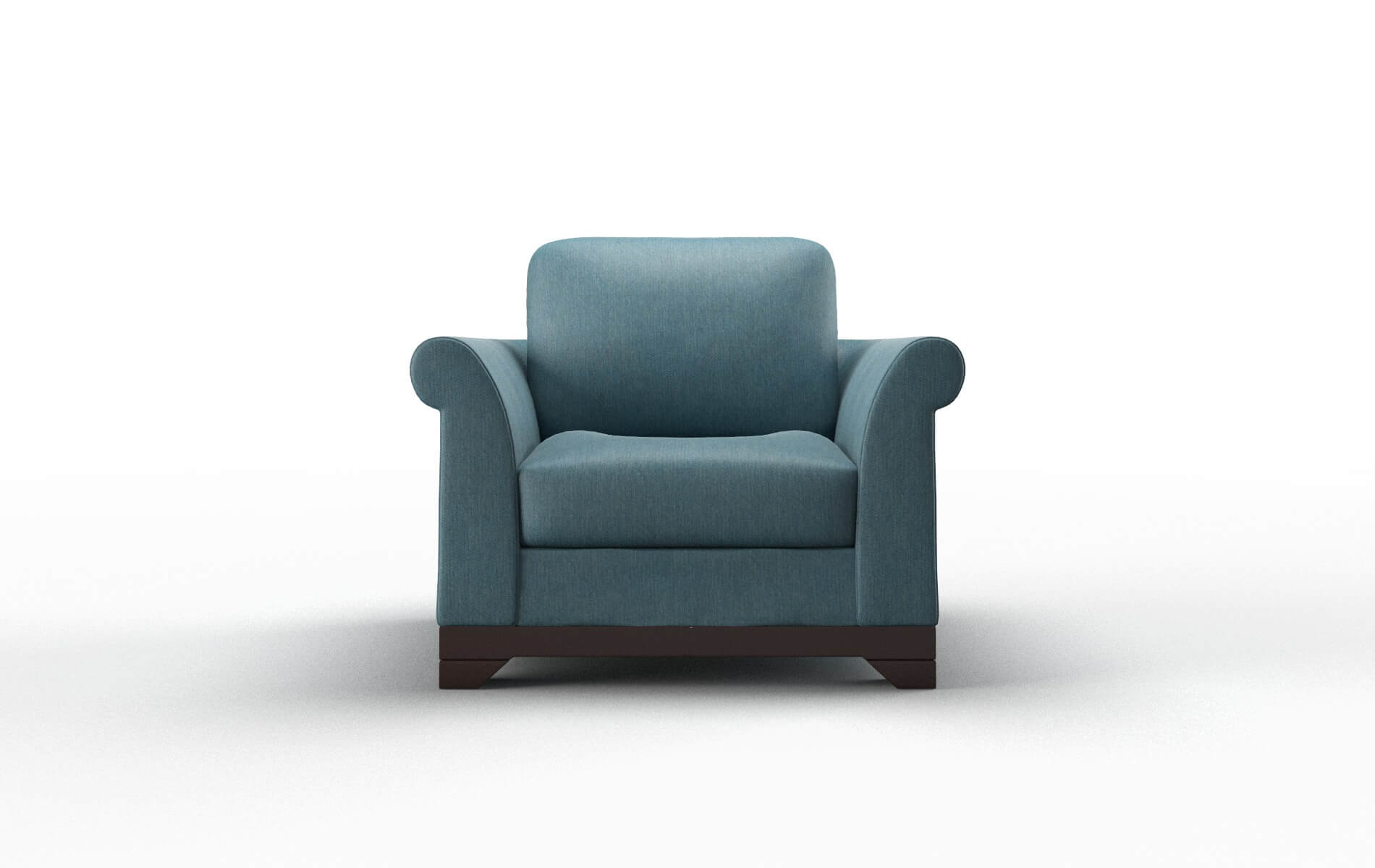 Denver Cosmo Teal Chair espresso legs 1