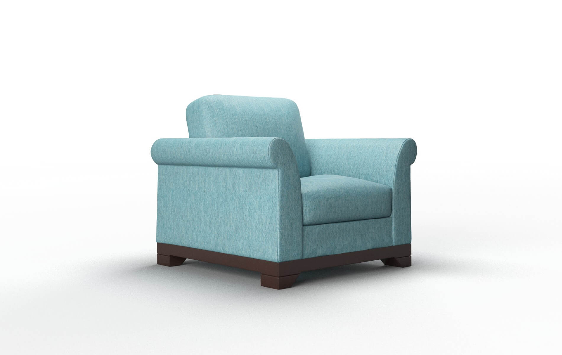 Denver Cosmo Turquoise Chair espresso legs 2