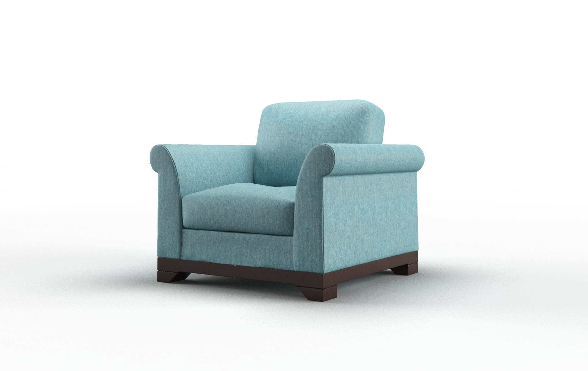 Denver Cosmo Turquoise Chair espresso legs 4