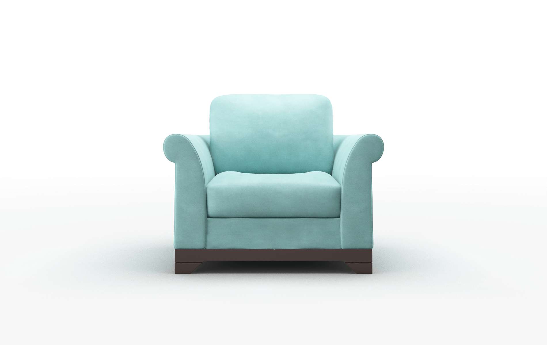 Denver Curious Turquoise chair espresso legs