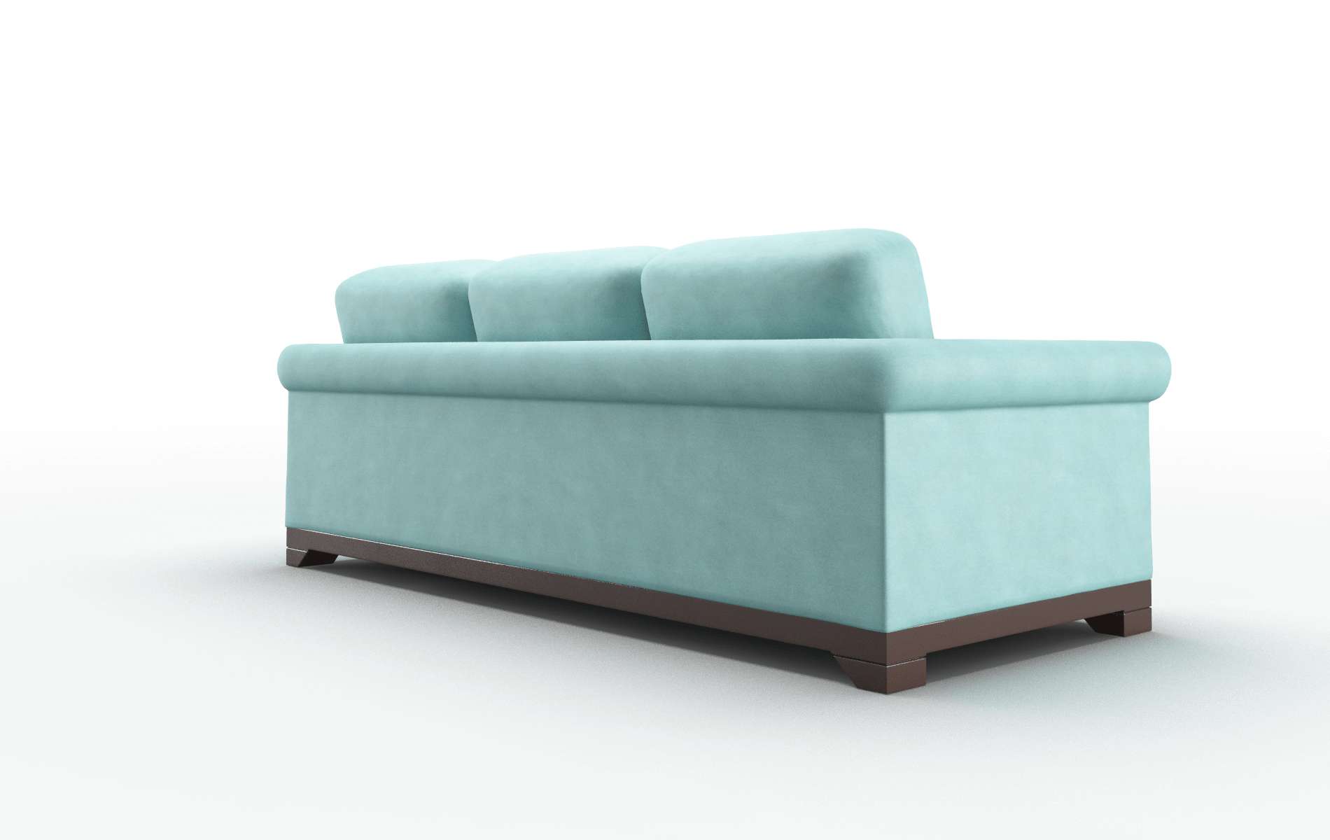 Denver Curious Turquoise Sofa espresso legs 5