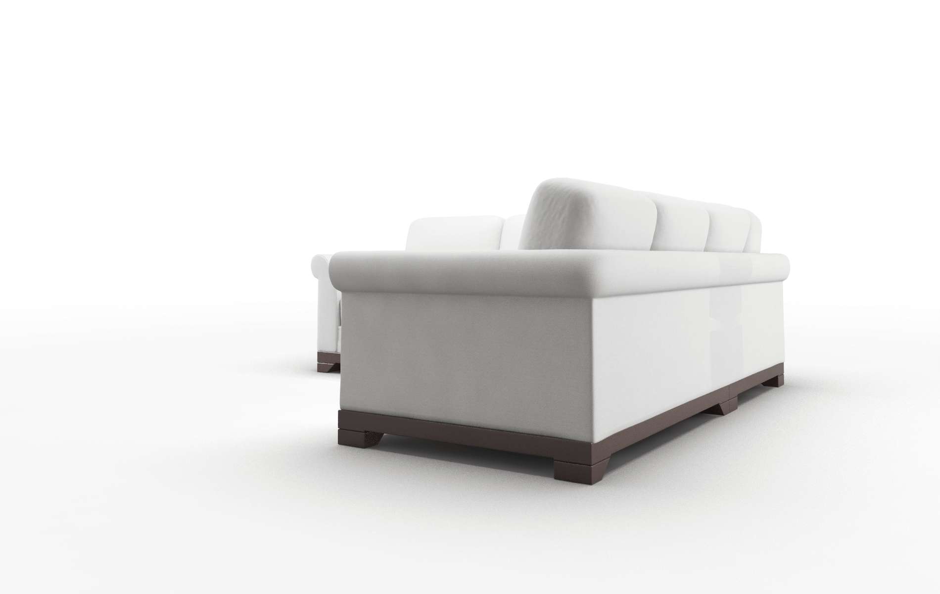 Denver Dawson Platinum Sectional espresso legs 4