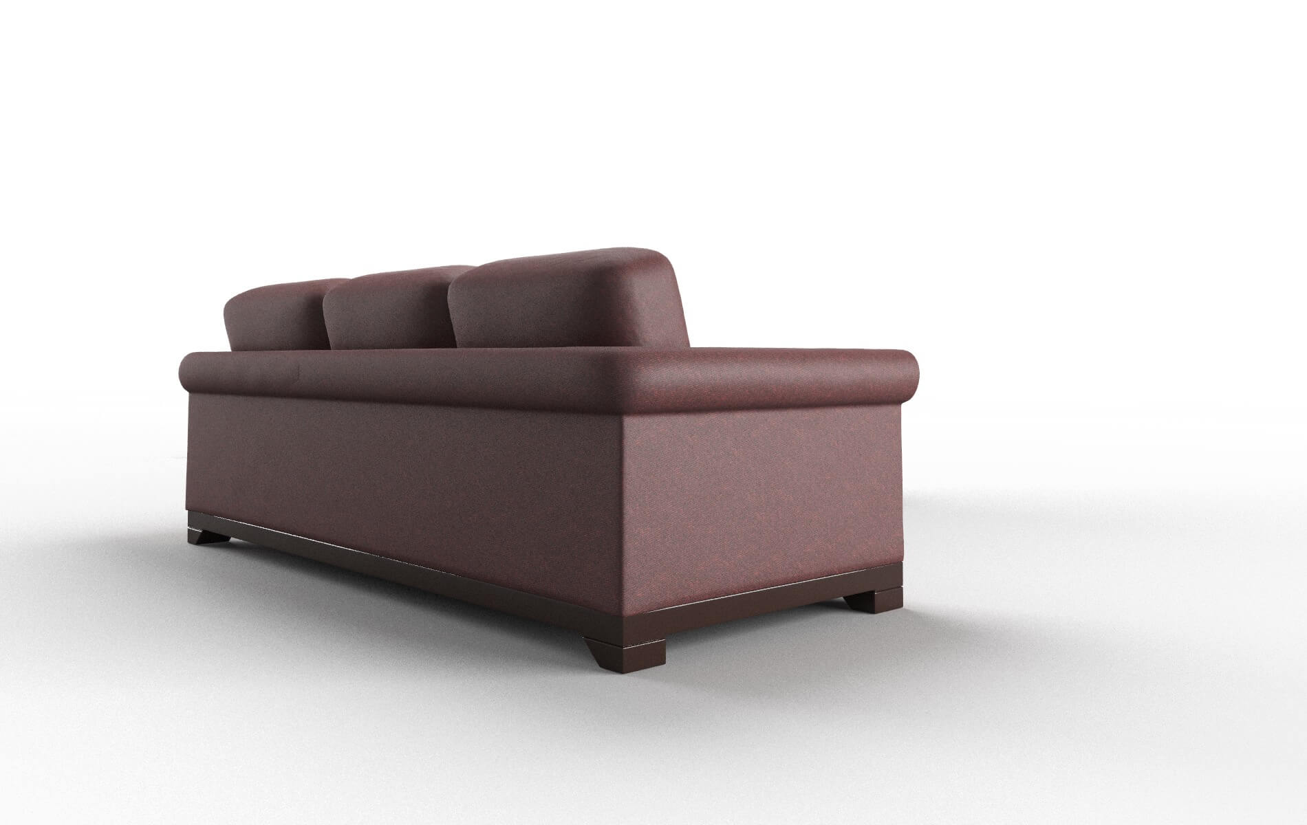 Denver Derby Berry Sectional espresso legs 3