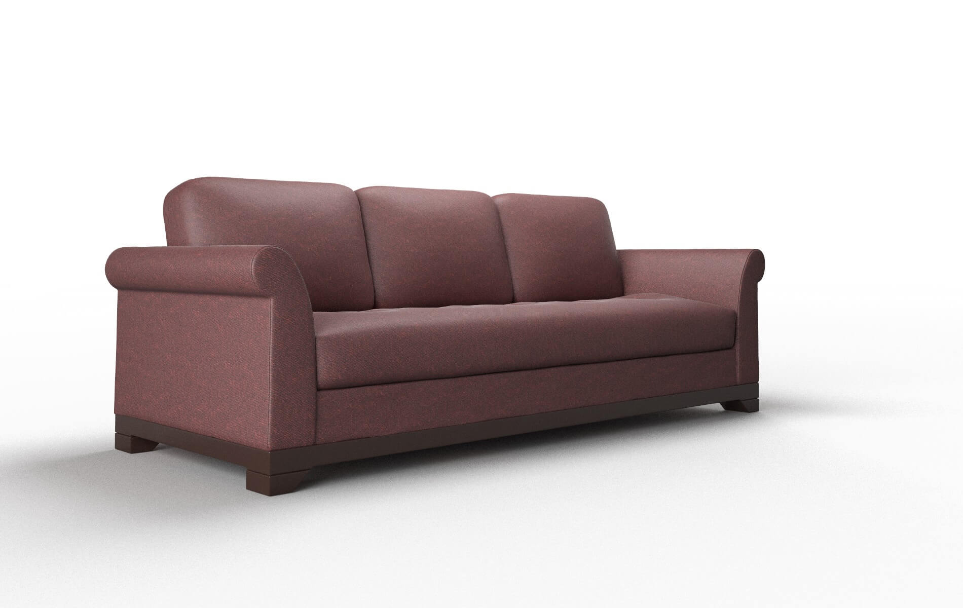 Denver Derby Berry Sofa espresso legs 2