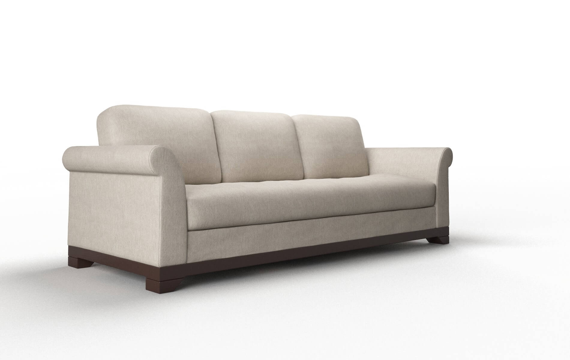 Denver Derby Linen Sofa espresso legs 2