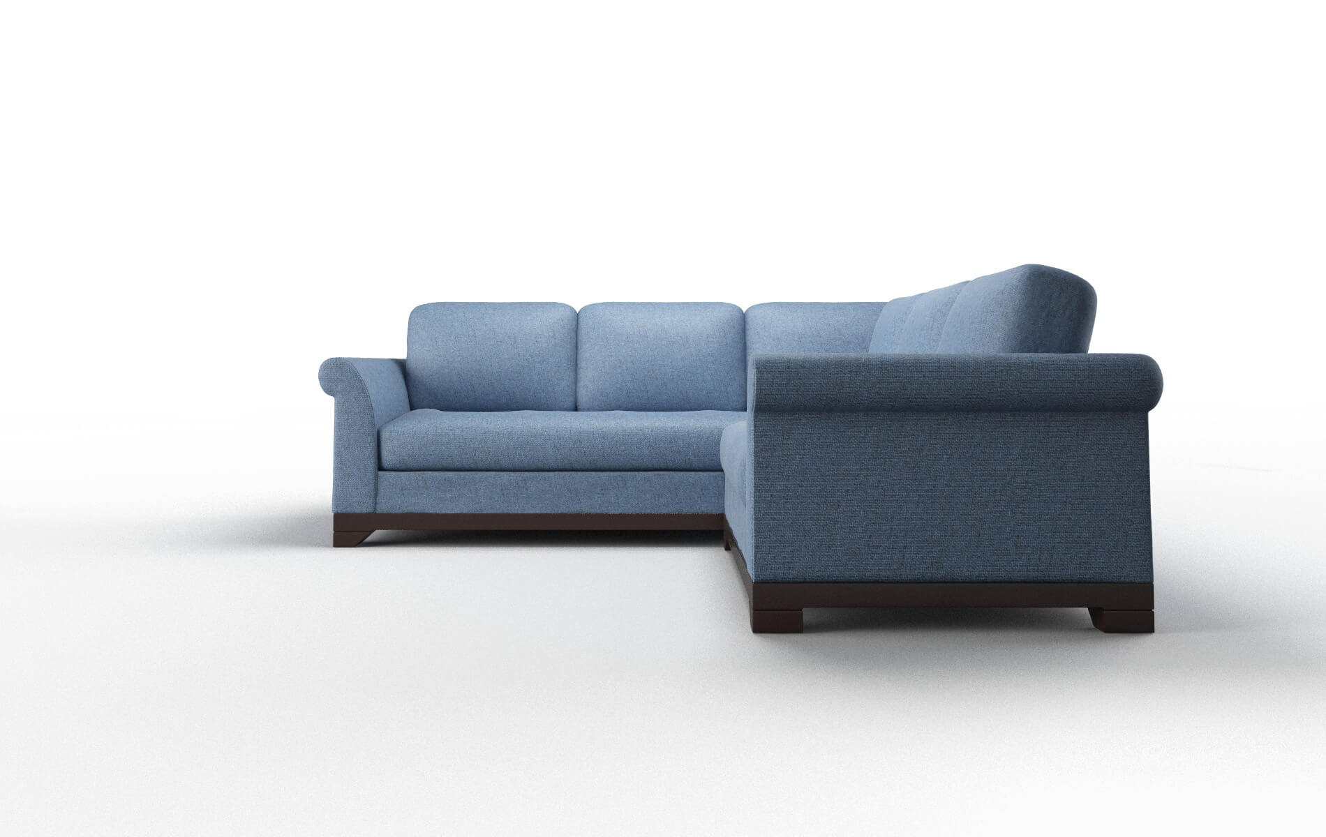 Denver Derby Navy Sectional espresso legs 5
