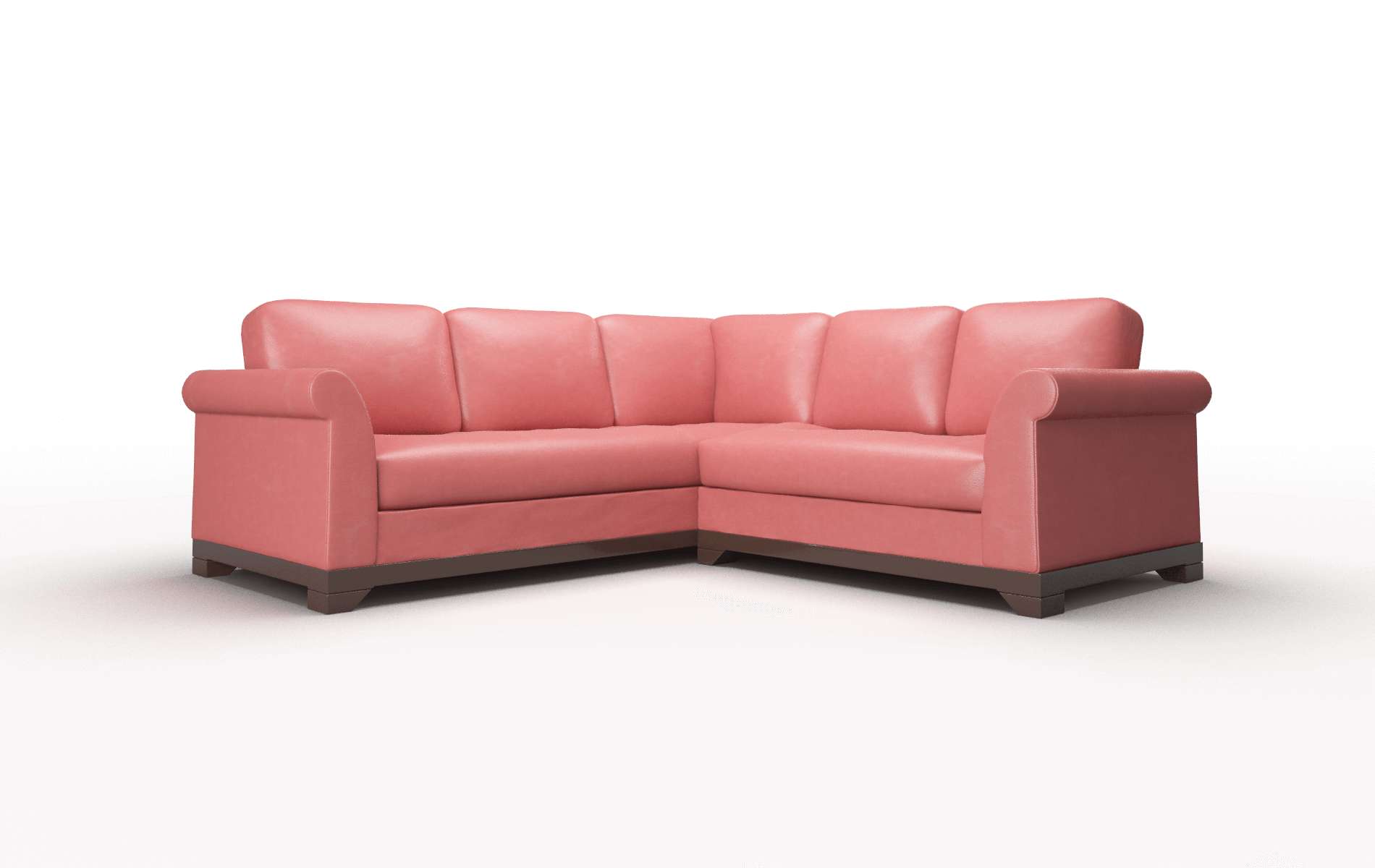 Denver Dillion Cordovan Sectional espresso legs 1