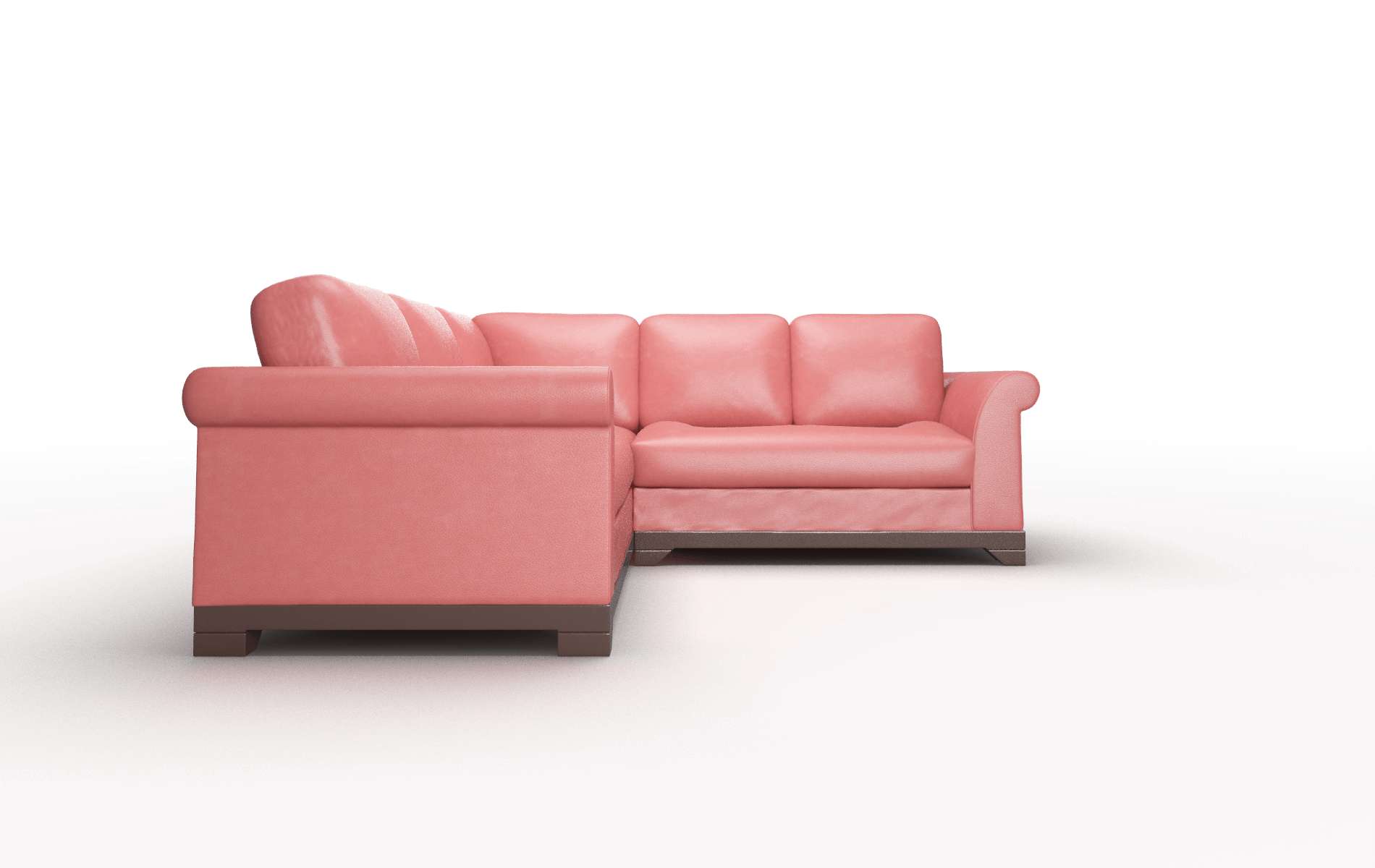 Denver Dillion Cordovan Sectional espresso legs 2