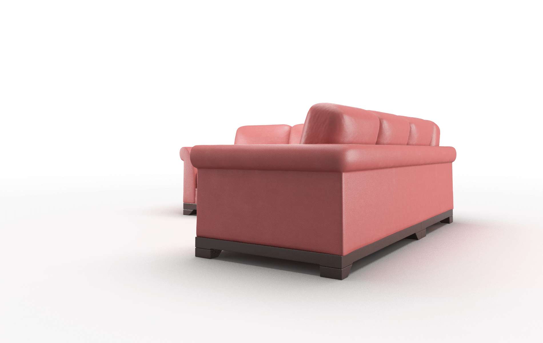 Denver Dillion Cordovan Sectional espresso legs 4