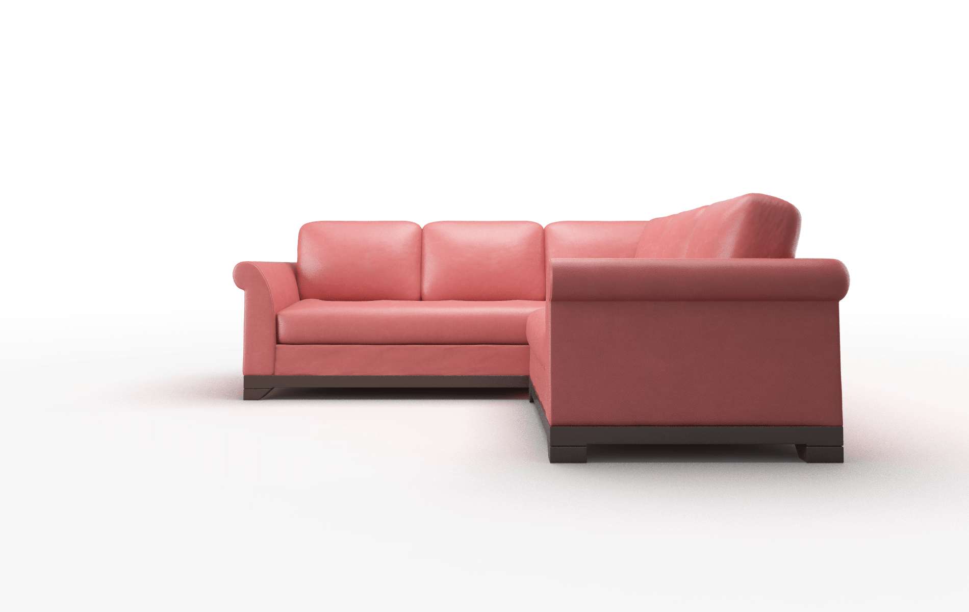 Denver Dillion Cordovan Sectional espresso legs 5