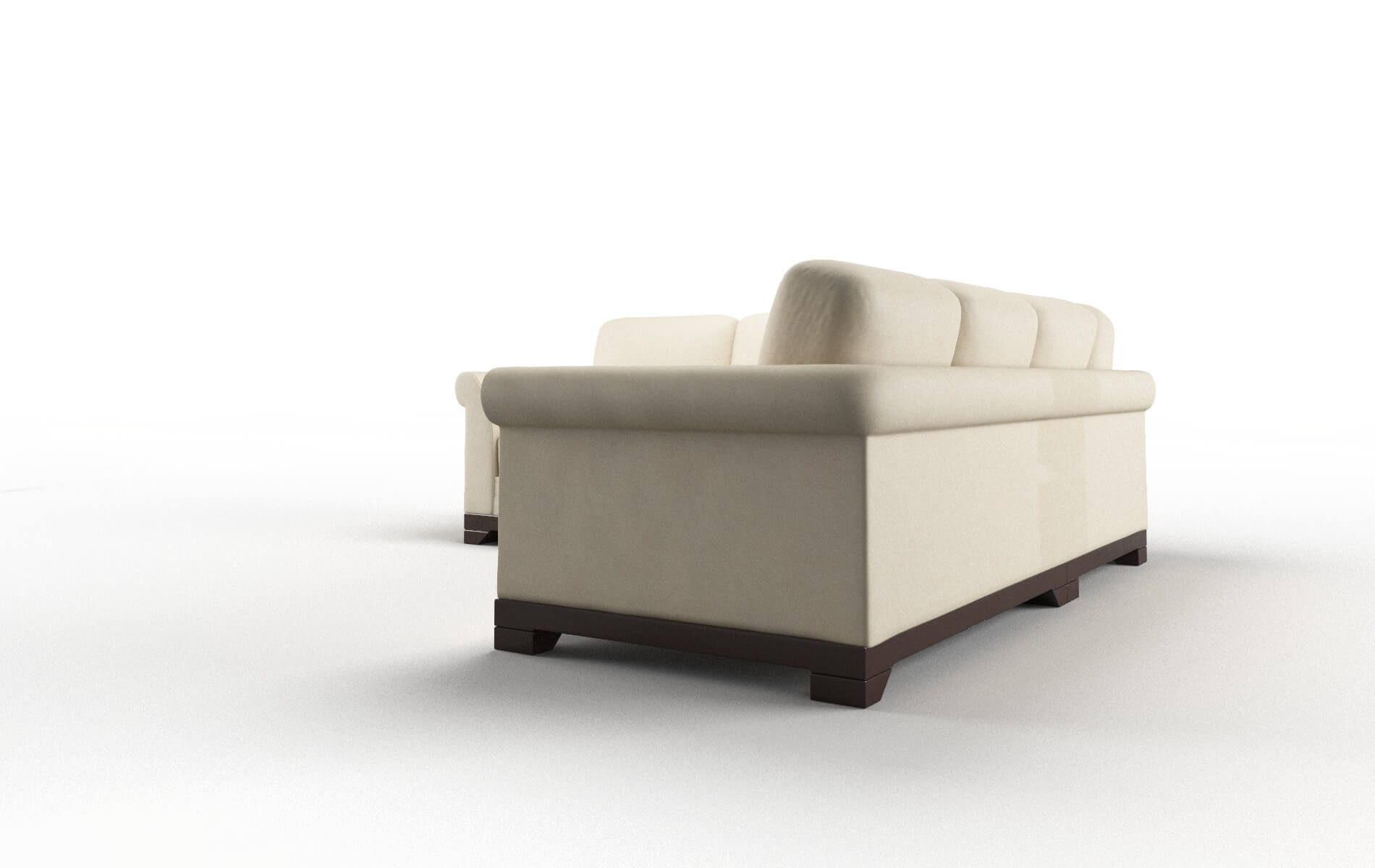 Denver Dream_d Almond Sectional espresso legs 4