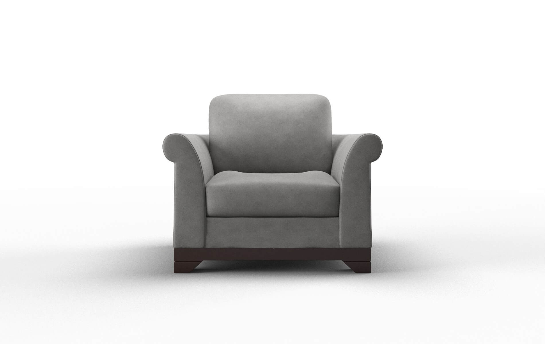 Denver Dream_d Charcoal Chair espresso legs 1