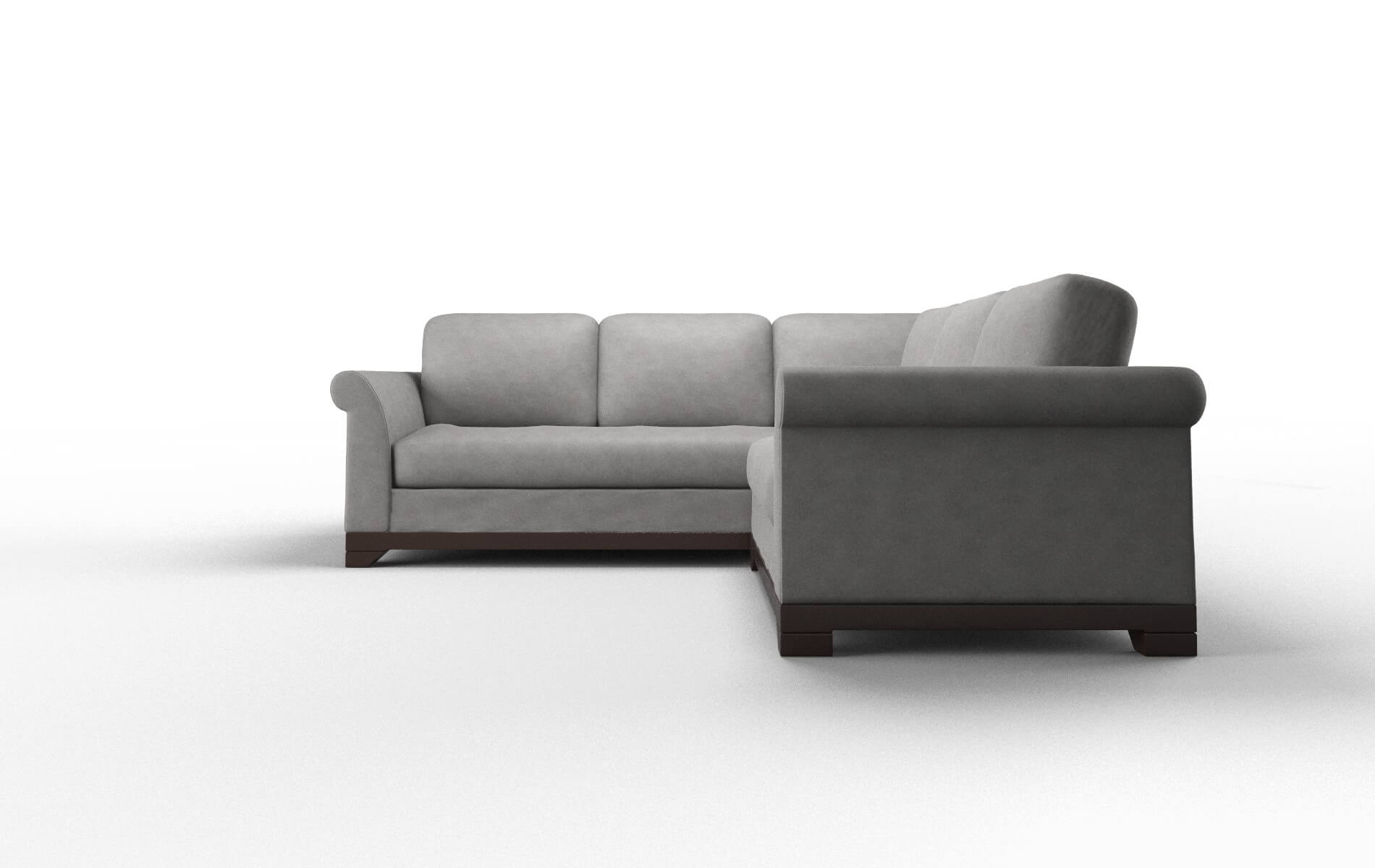 Denver Dream_d Charcoal Sectional espresso legs 5