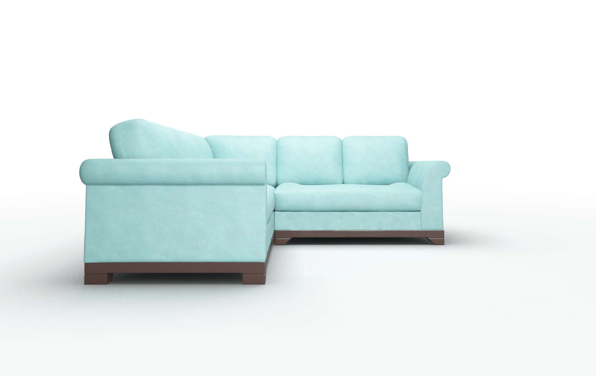 Denver Dream_d French_blue Sectional espresso legs 2