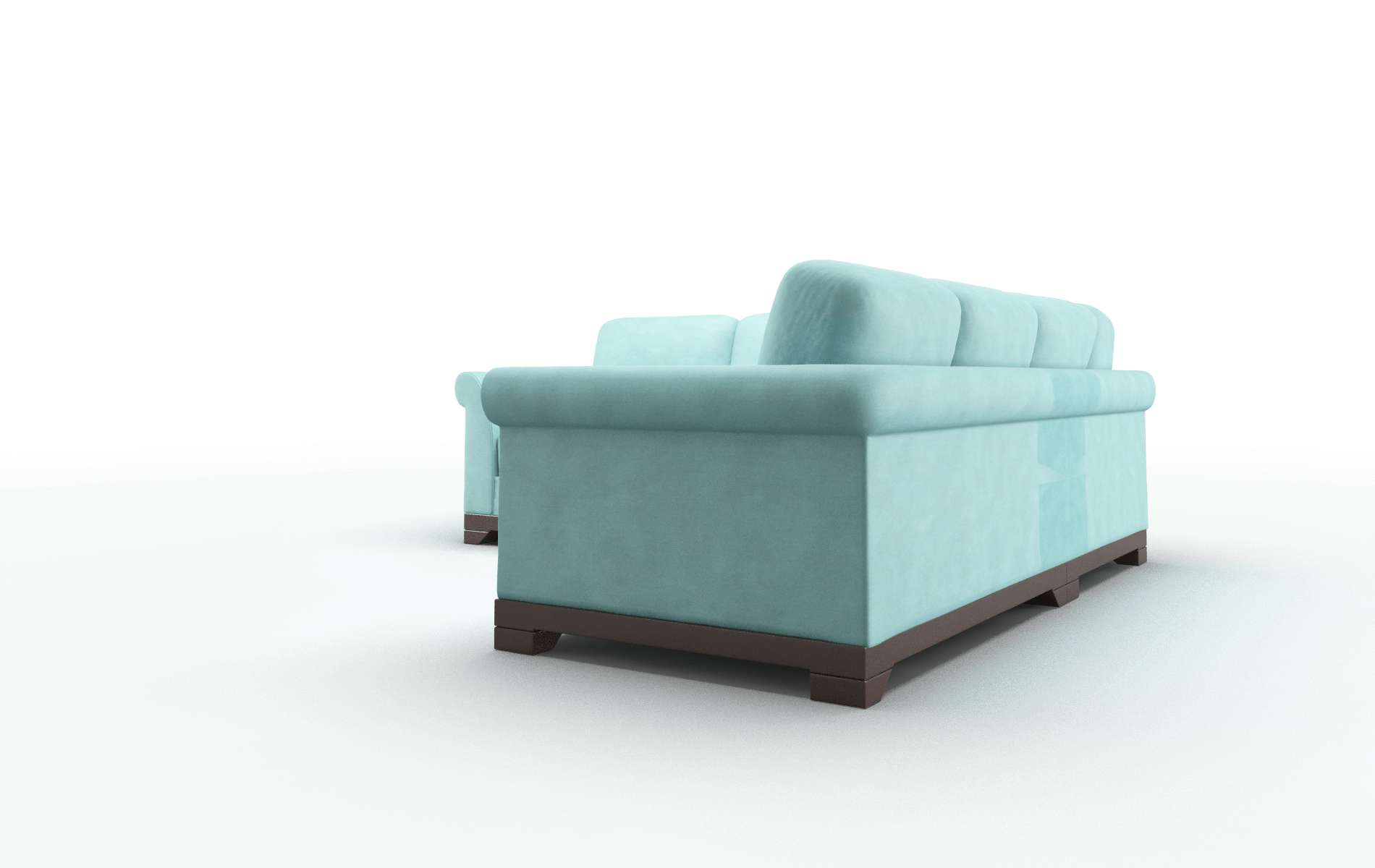 Denver Dream_d French_blue Sectional espresso legs 4