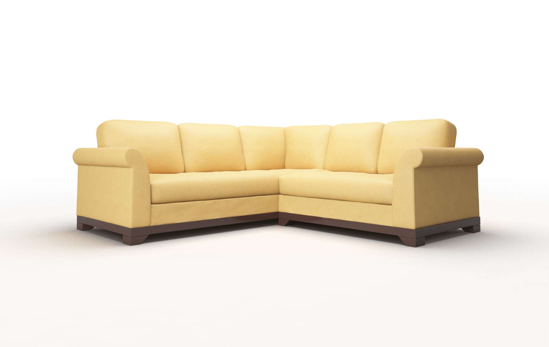 Denver Dream_d Sunflower Sectional espresso legs