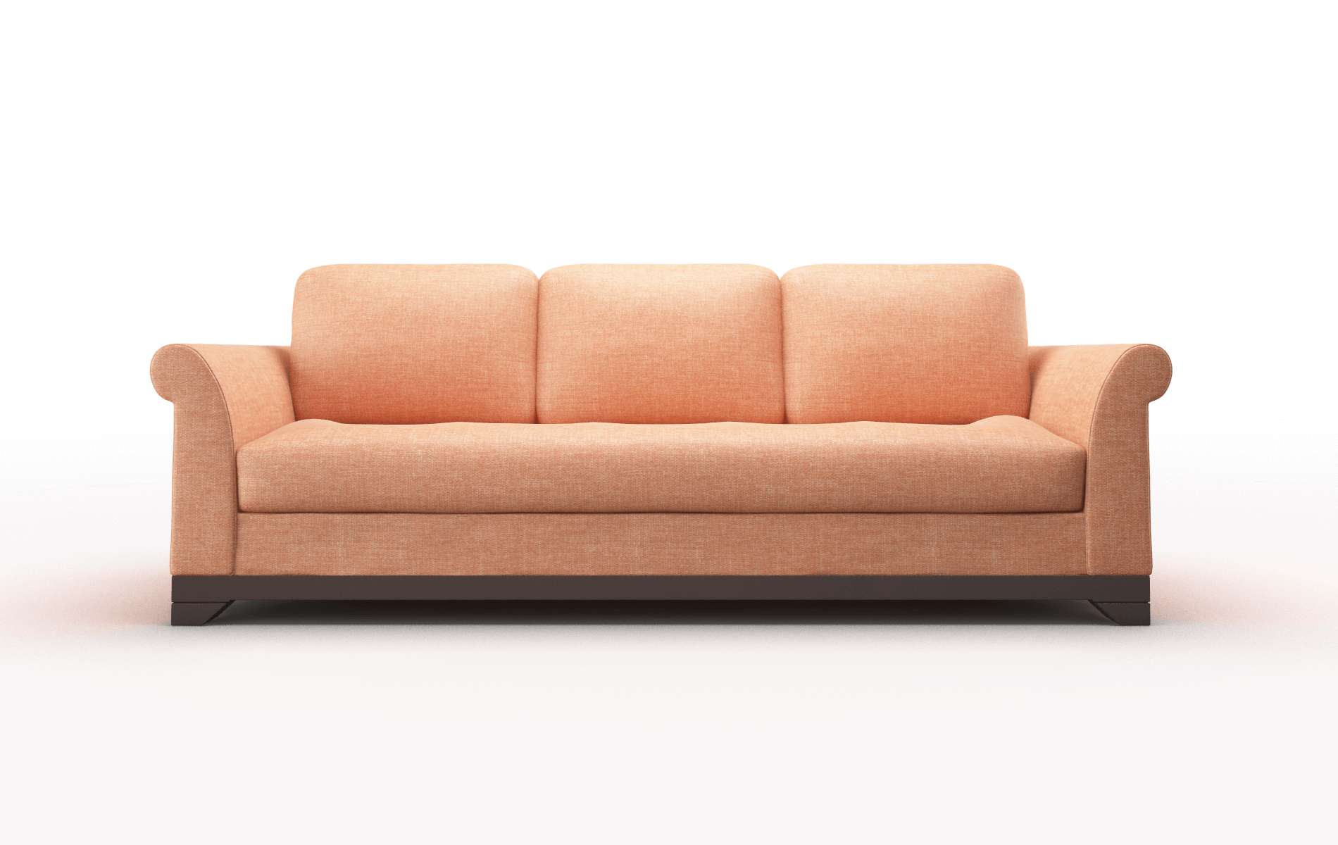 Denver Durham Tangerine Sofa espresso legs 1