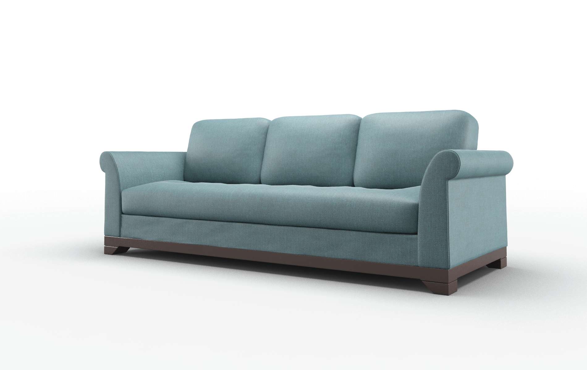 Denver Elliot Teal Sofa espresso legs 4