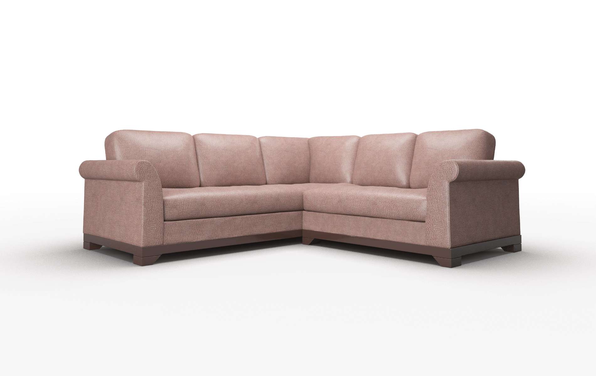 Denver Ford Brown Sectional espresso legs 1