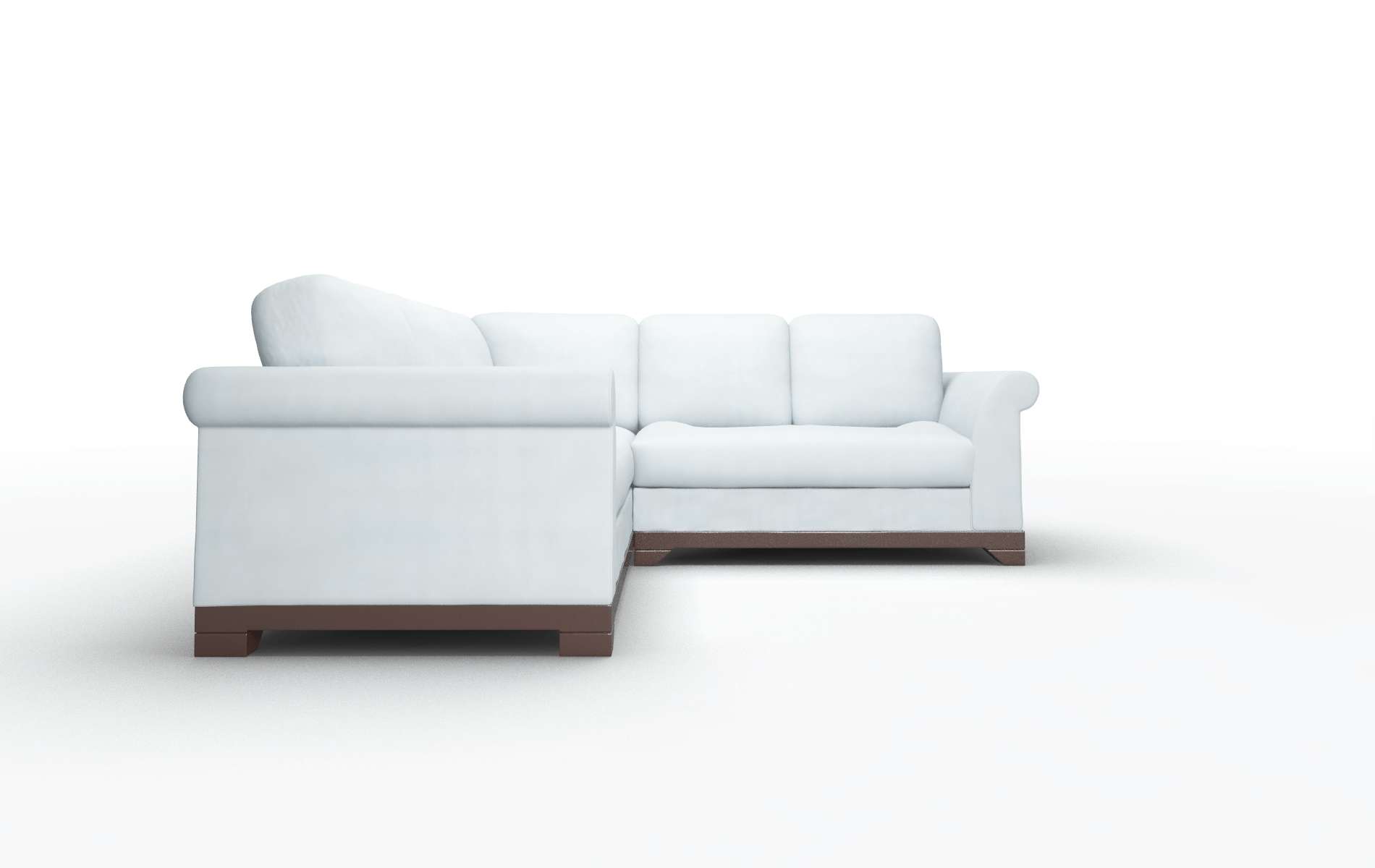 Denver Hathaway Aqua Sectional espresso legs 2