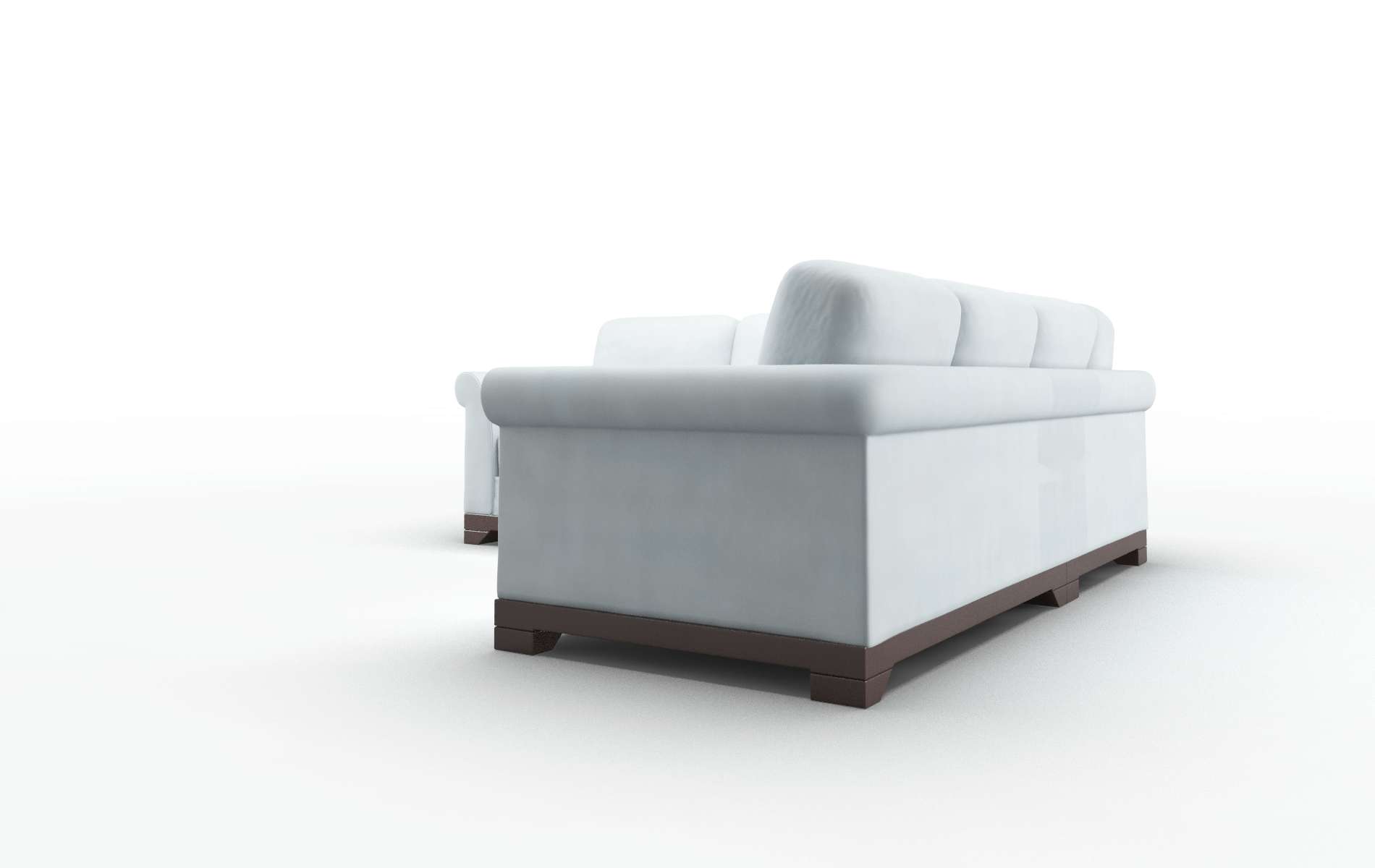 Denver Hathaway Aqua Sectional espresso legs 4