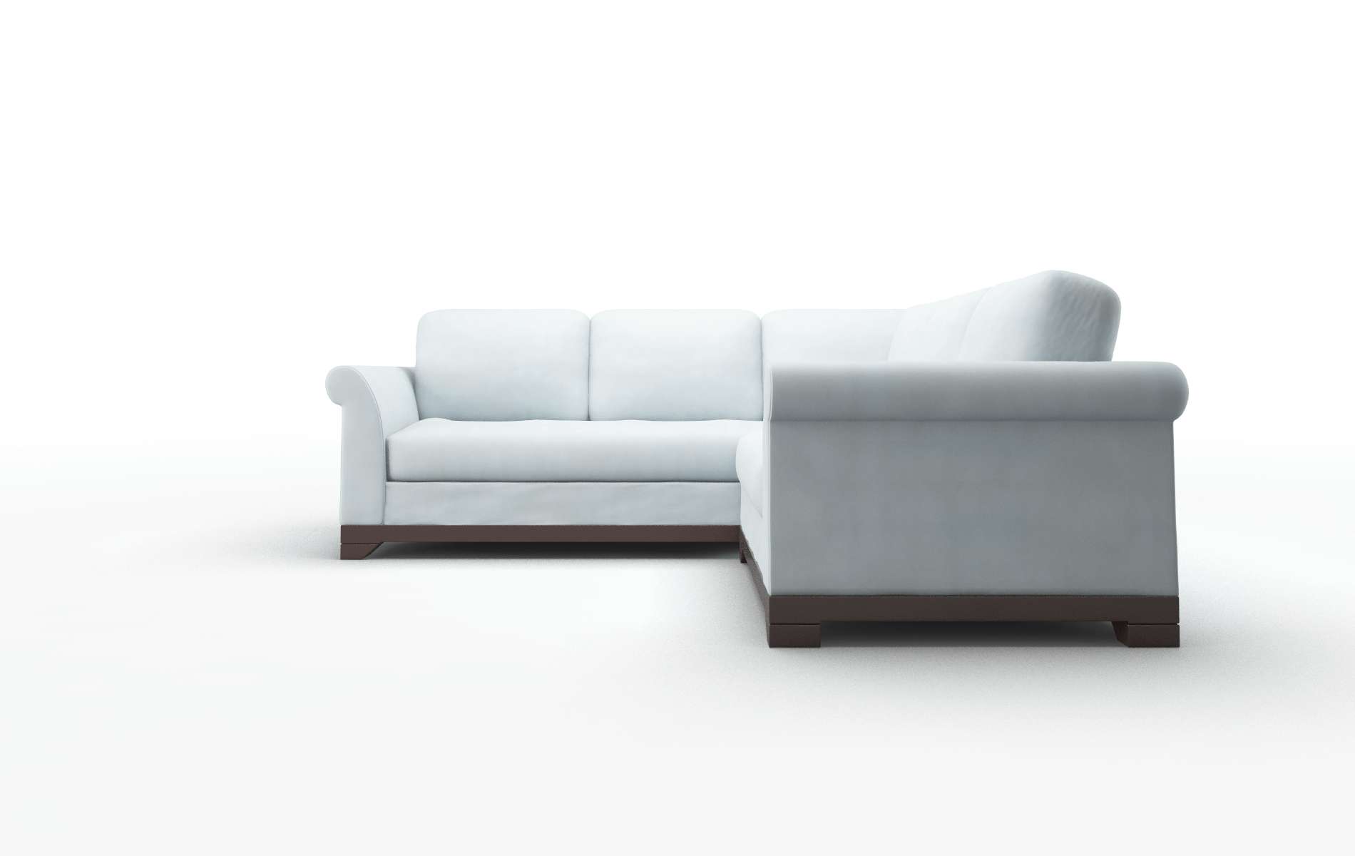 Denver Hathaway Aqua Sectional espresso legs 5