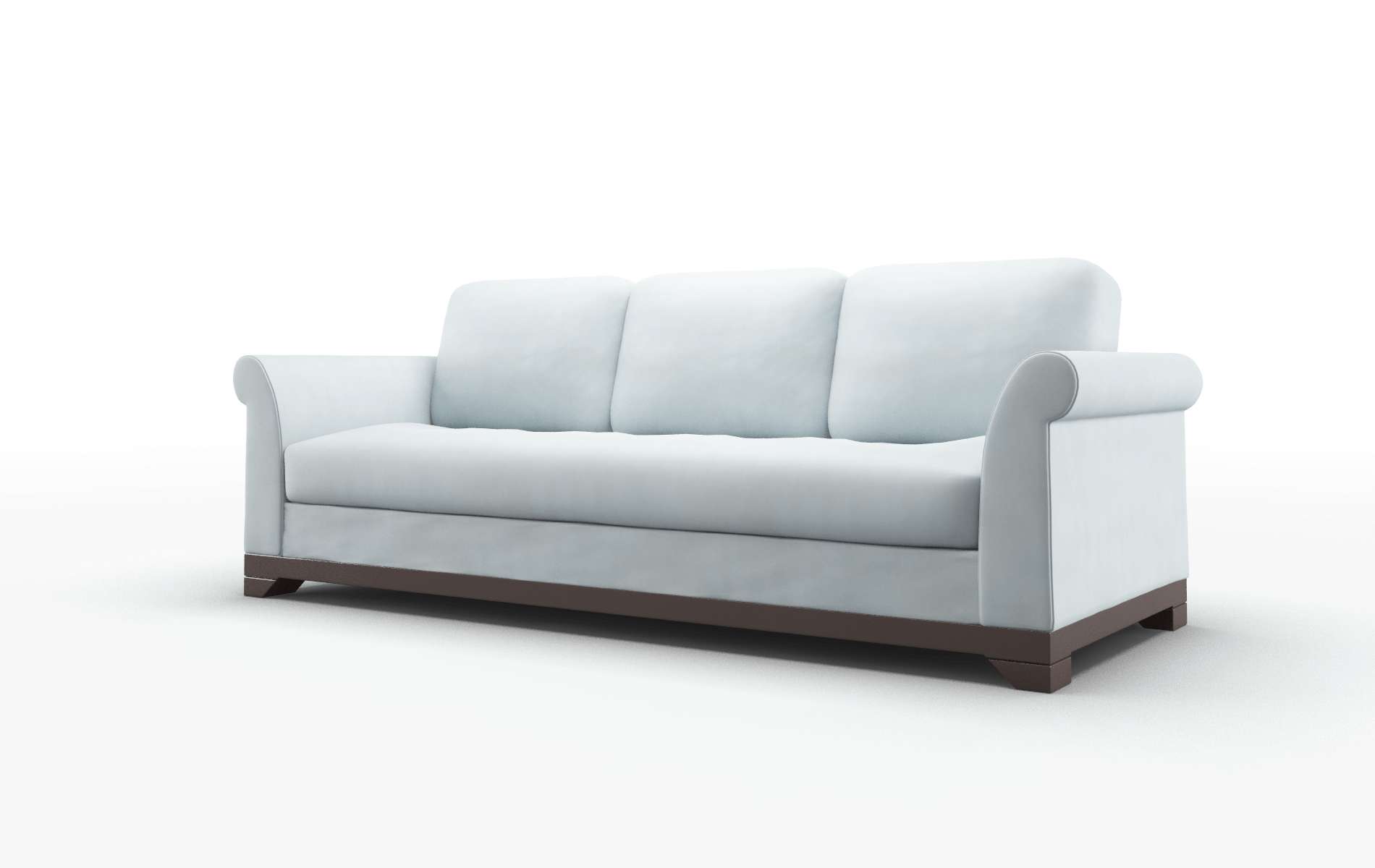 Denver Hathaway Aqua Sofa espresso legs 4
