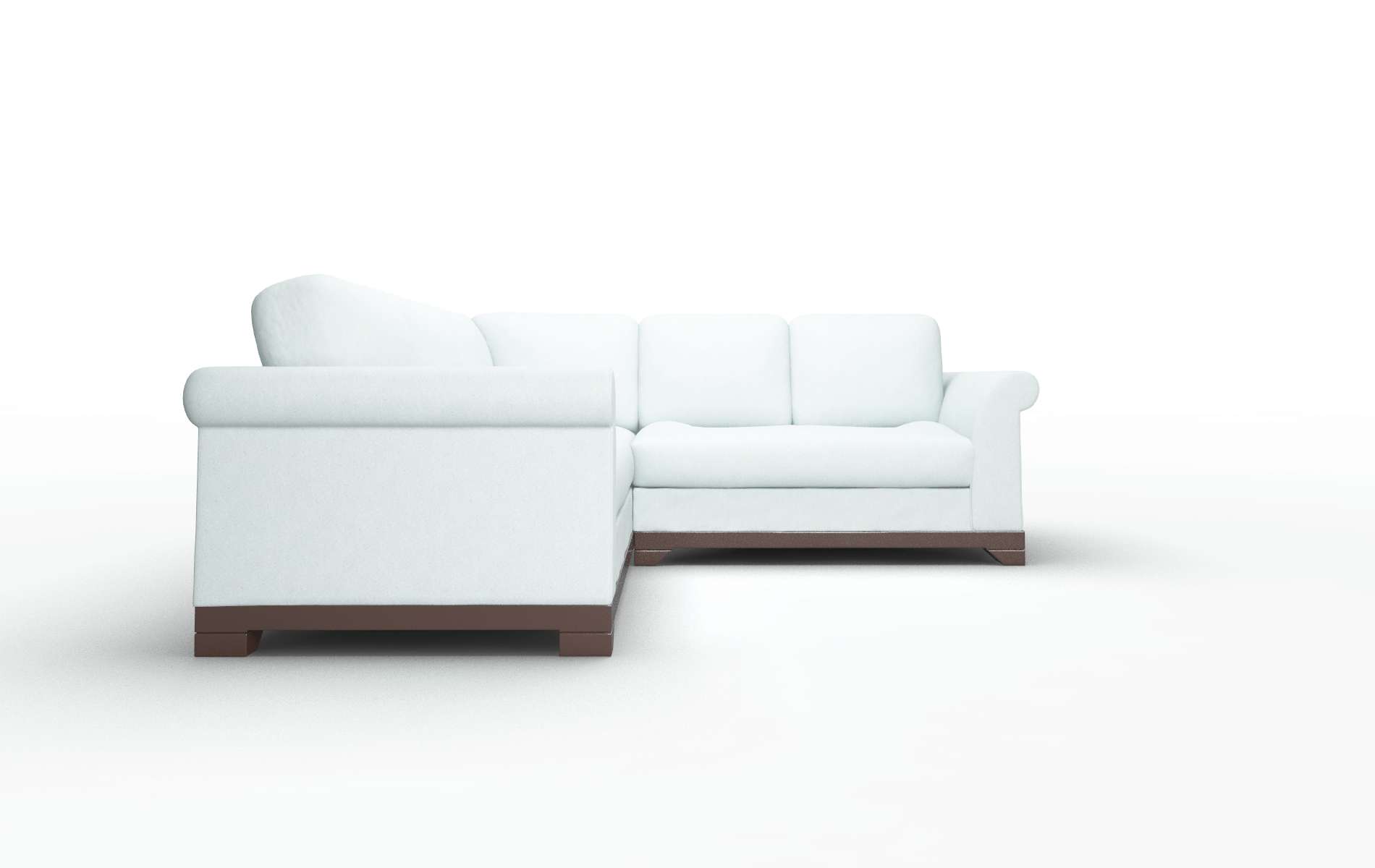 Denver Hepburn Peridot Sectional espresso legs 2