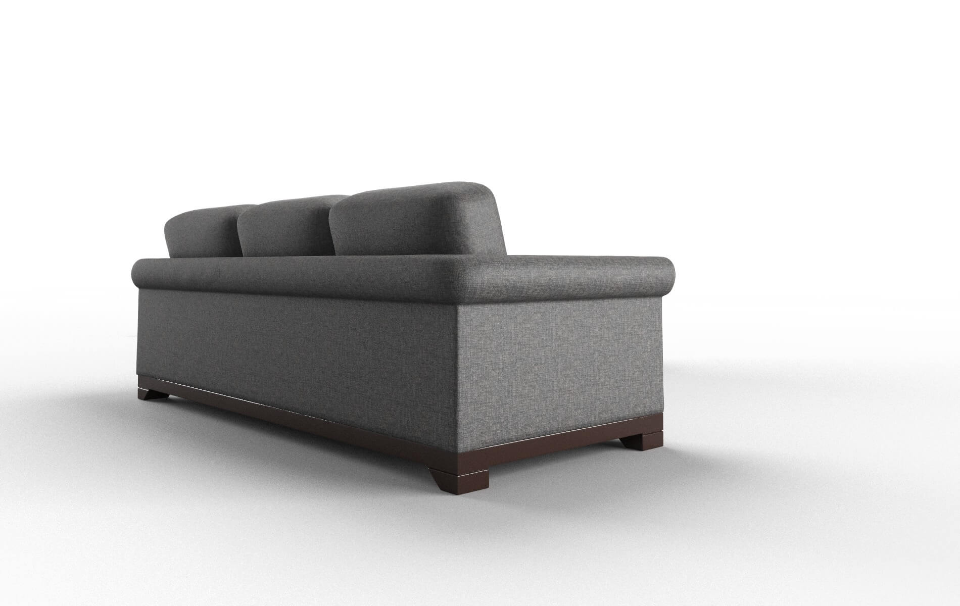 Denver Insight Charcoal Sectional espresso legs 3