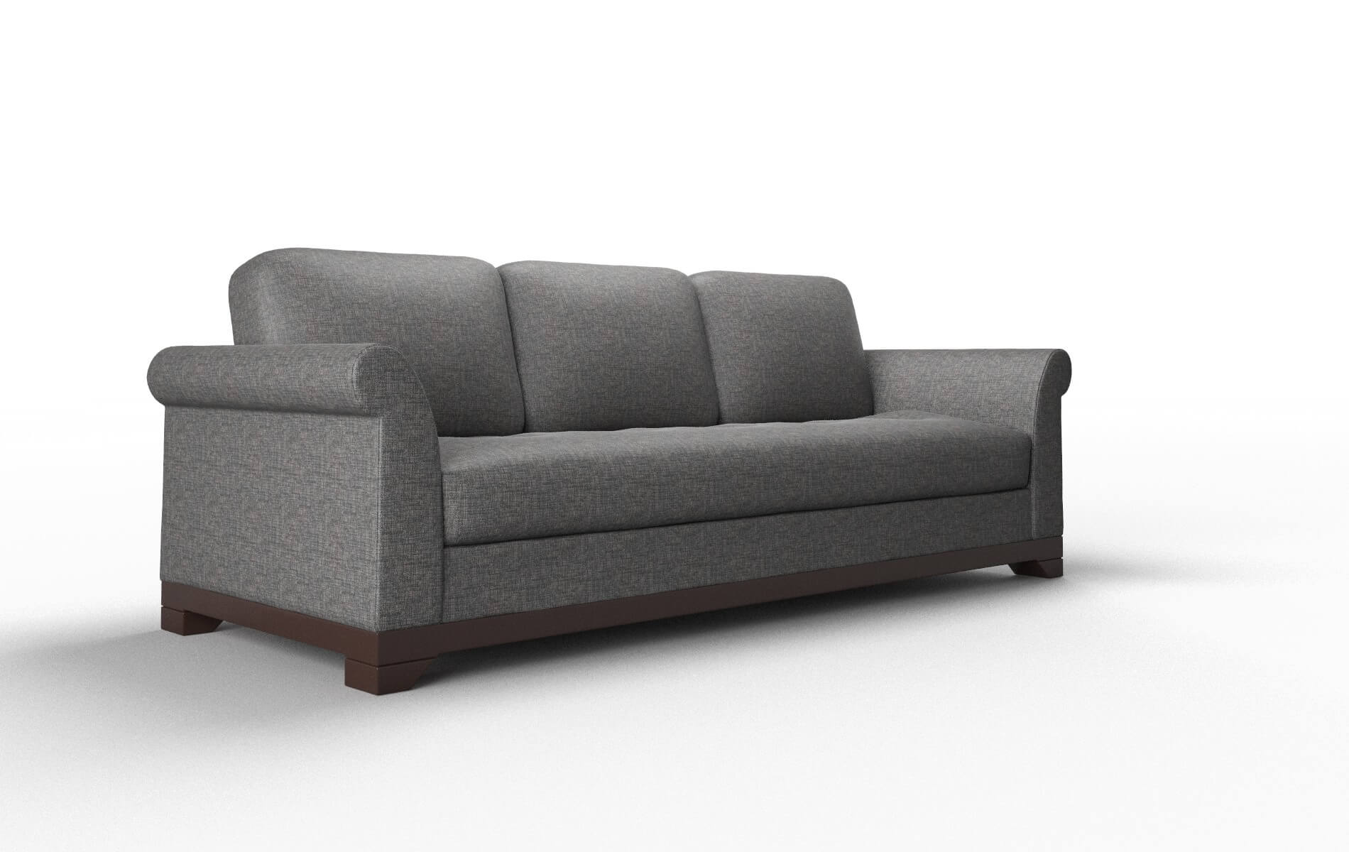 Denver Insight Charcoal Sofa espresso legs 2