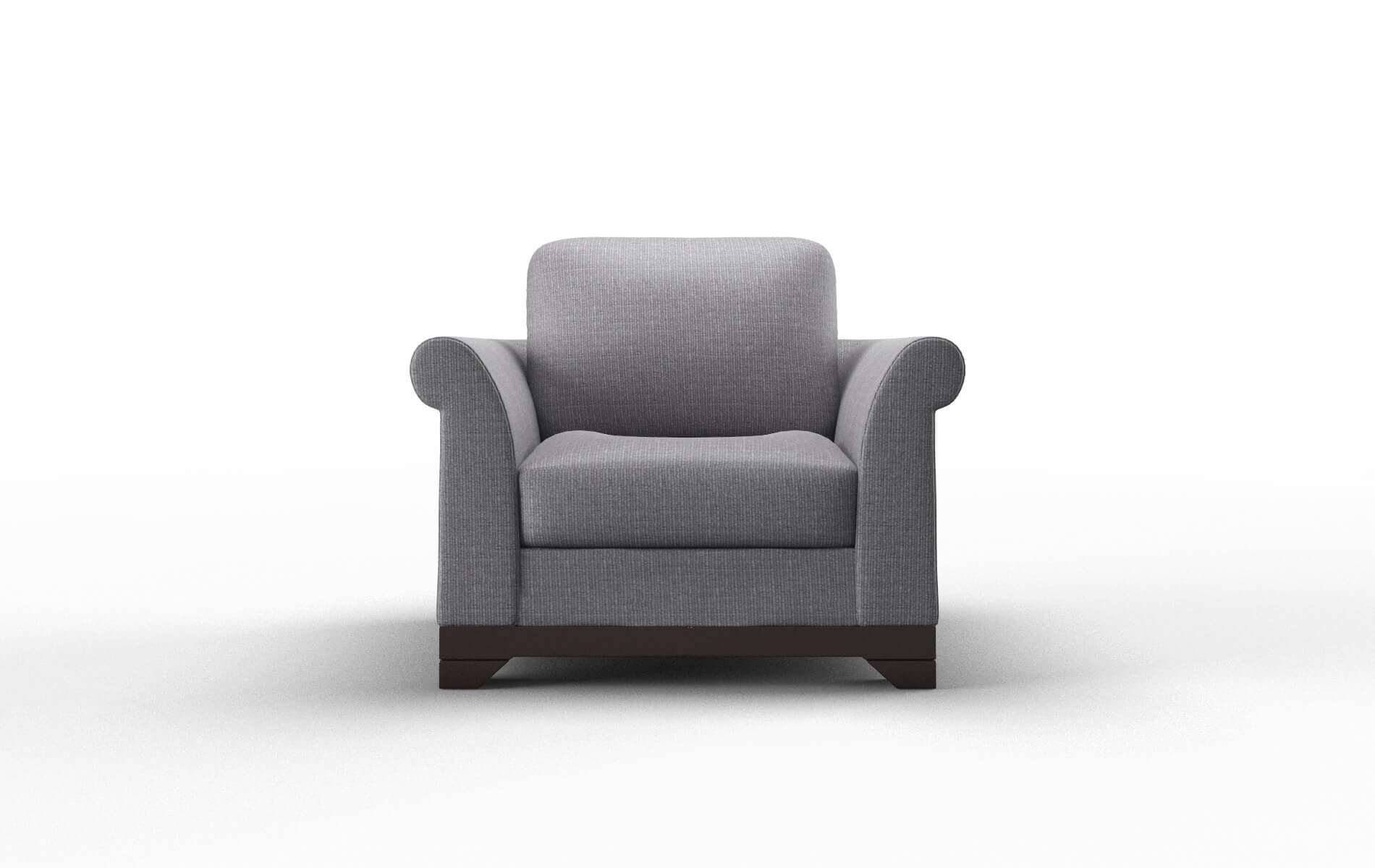 Denver Insight denim Chair Espresso Legs  1