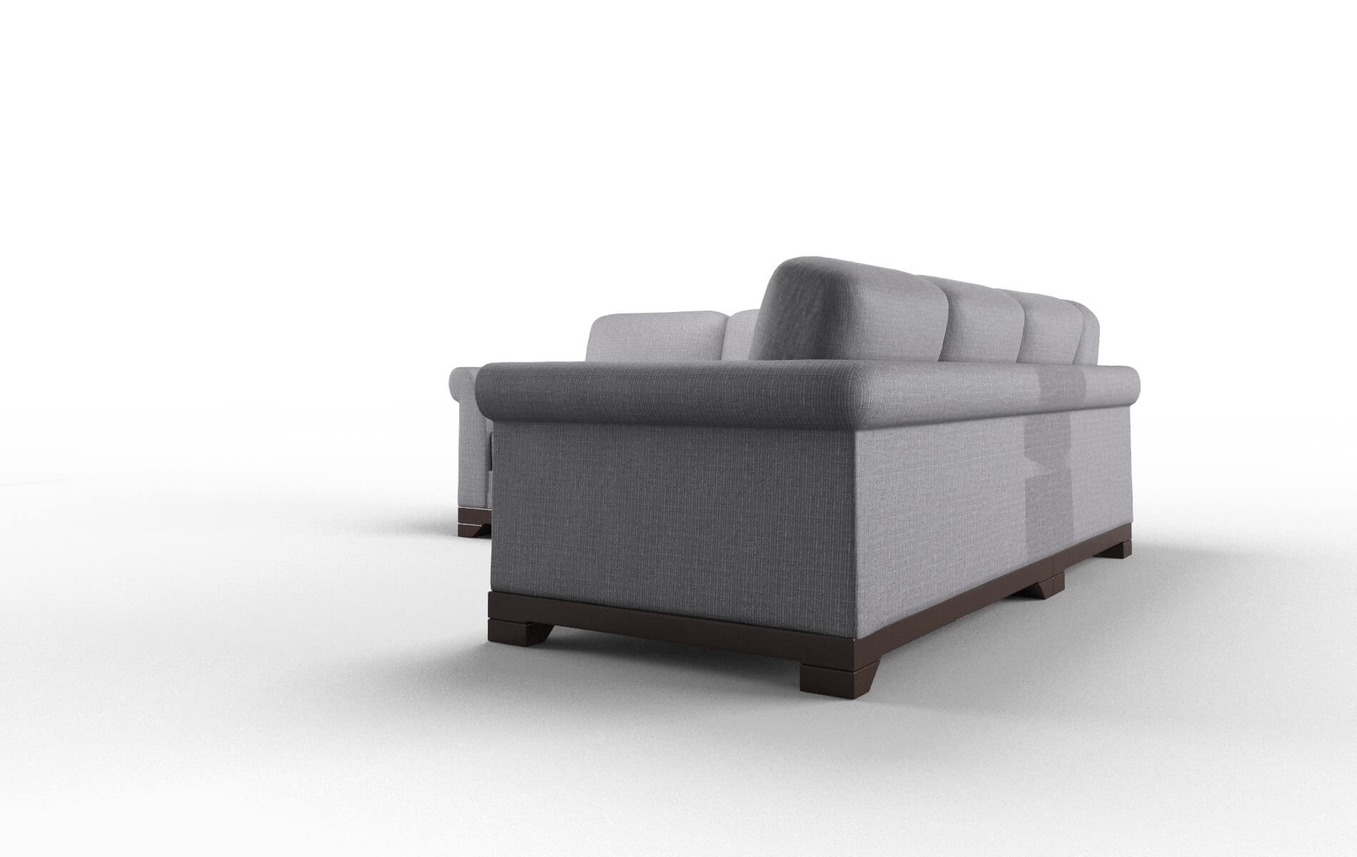 Denver Insight Denim Sectional espresso legs 4