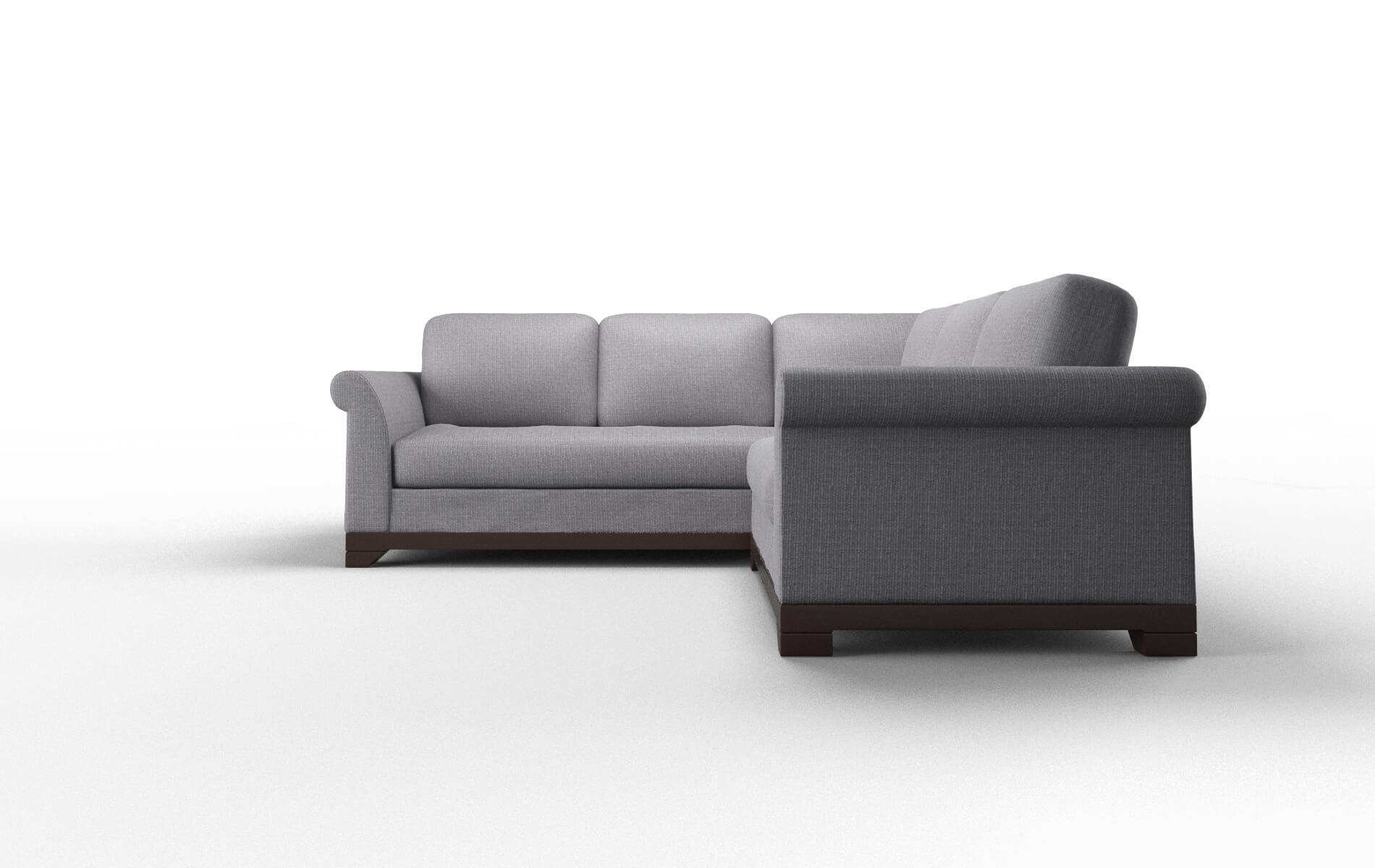 Denver Insight Denim Sectional espresso legs 5