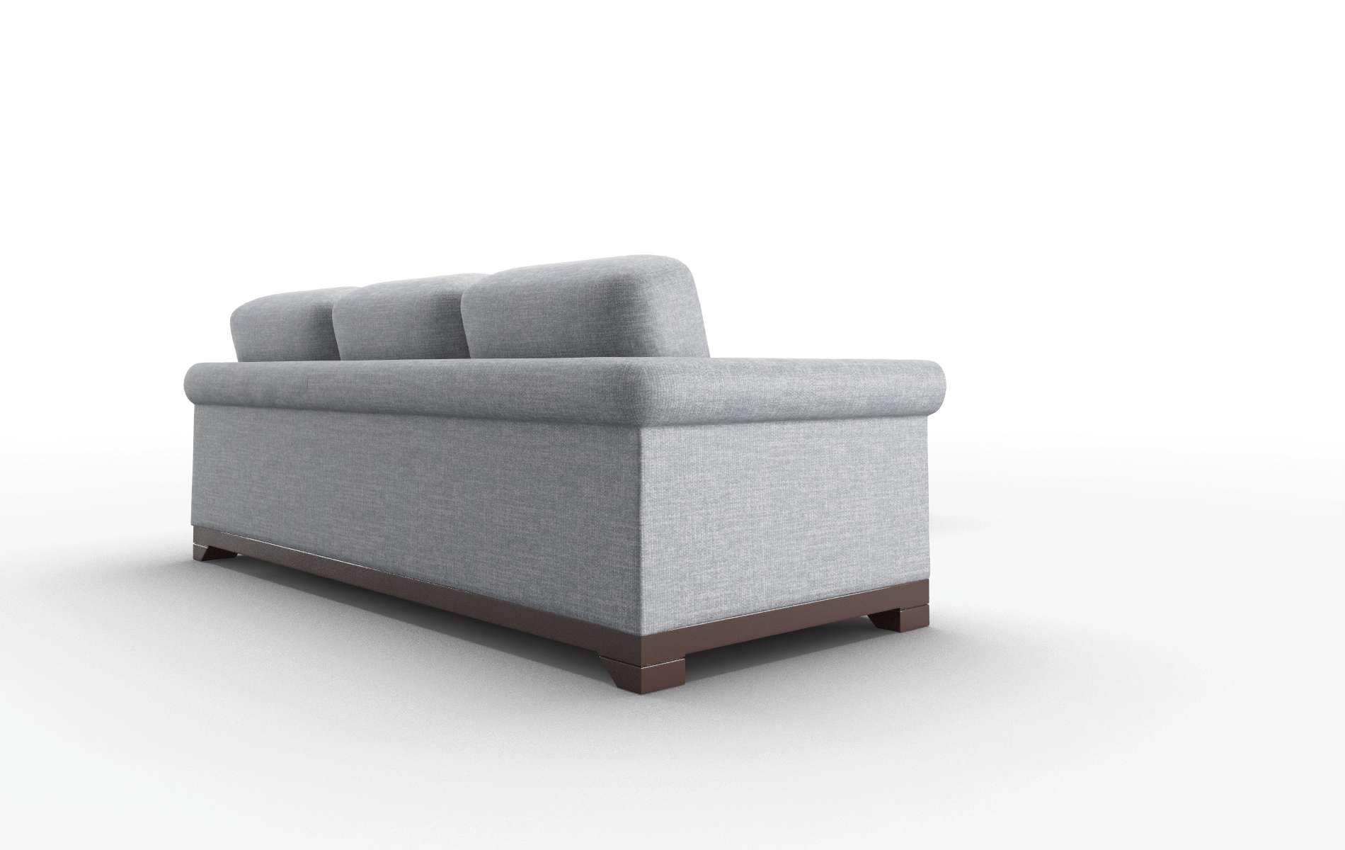 Denver Keylargo Ash Sectional espresso legs 3