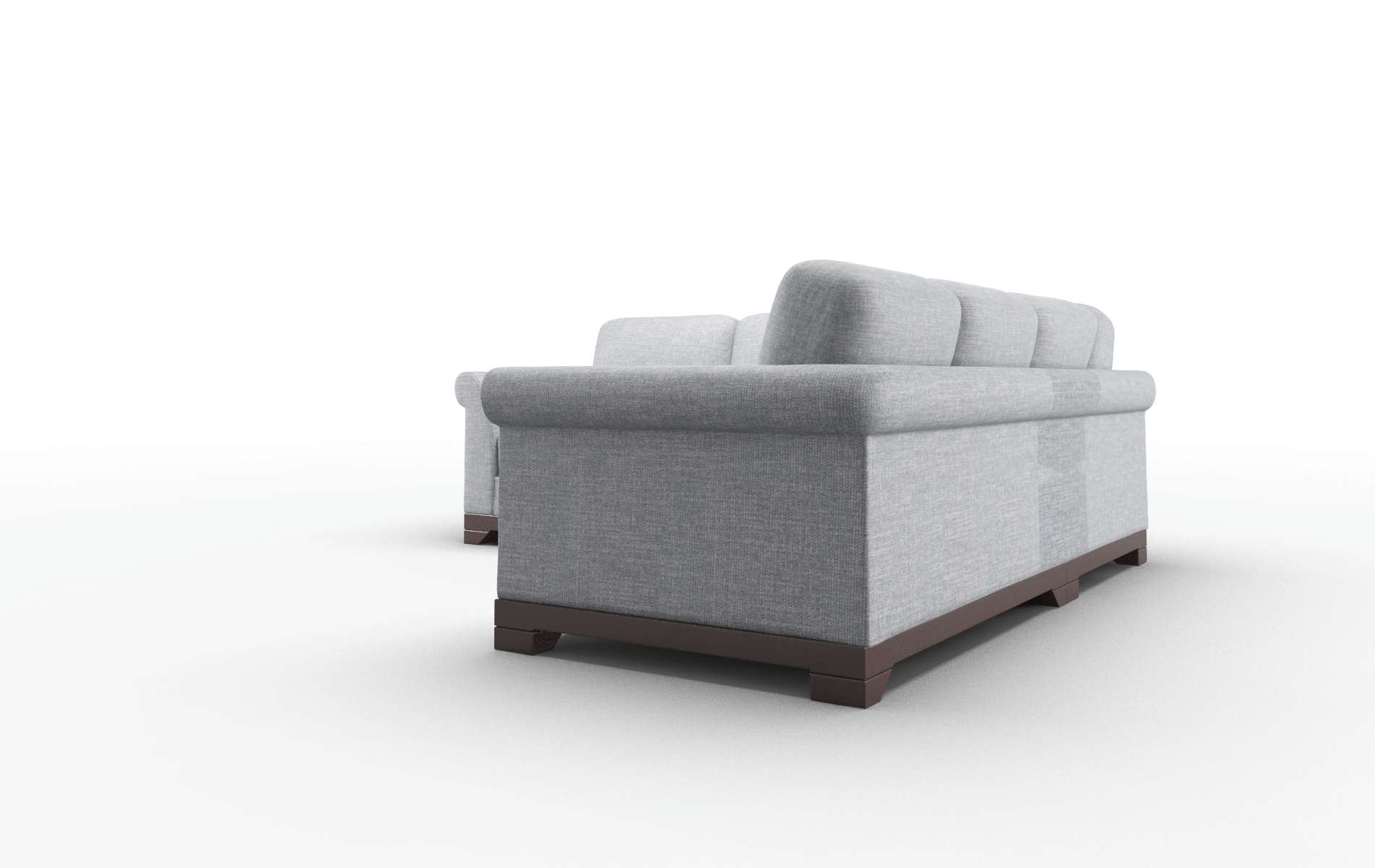 Denver Keylargo Ash Sectional espresso legs 4