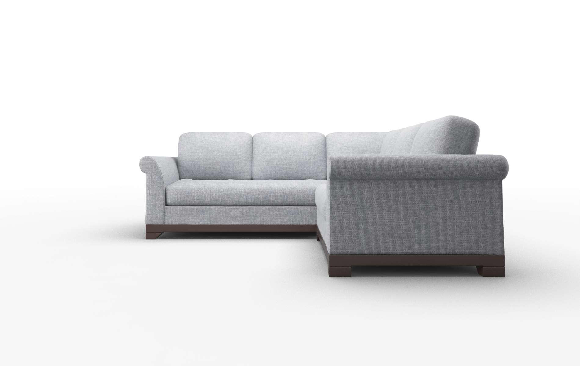Denver Keylargo Ash Sectional espresso legs 5