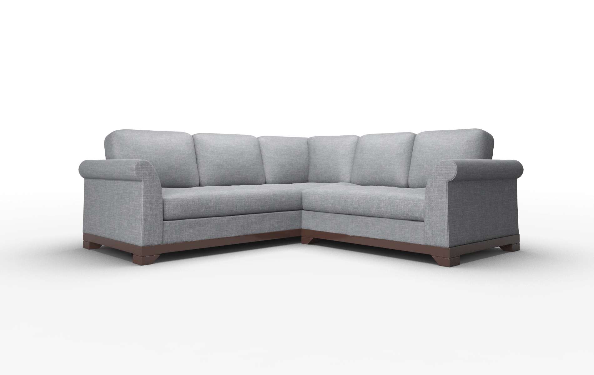 Denver Keylargo Graphite Sectional espresso legs 1