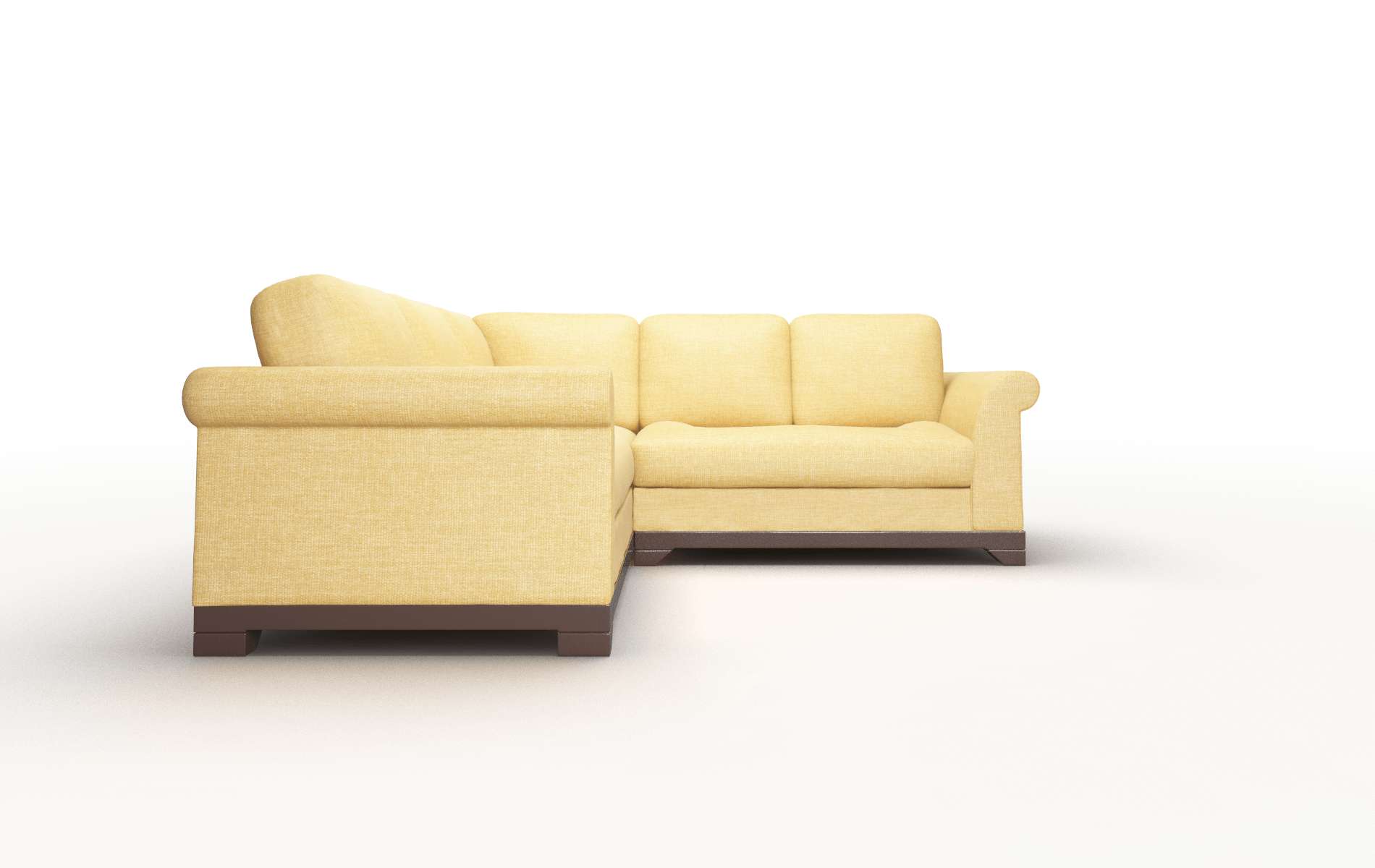Denver Keylargo Honey Sectional espresso legs 2