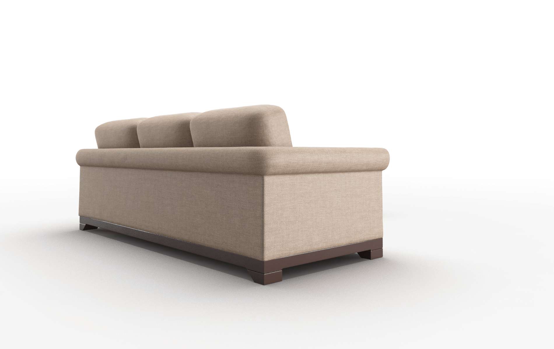 Denver Keylargo Mink Sectional espresso legs 3