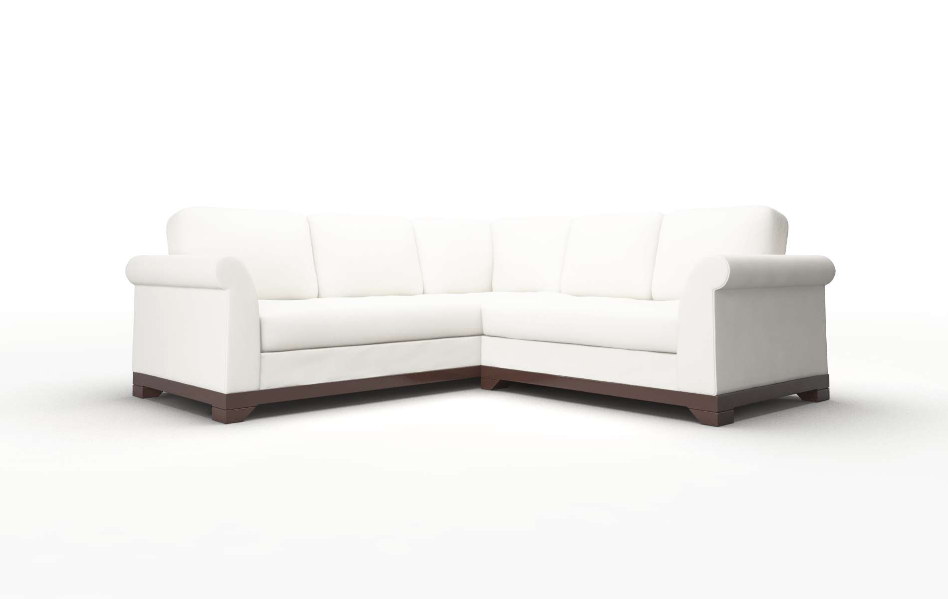 Denver Keylargo Oatmeal Sectional espresso legs 1