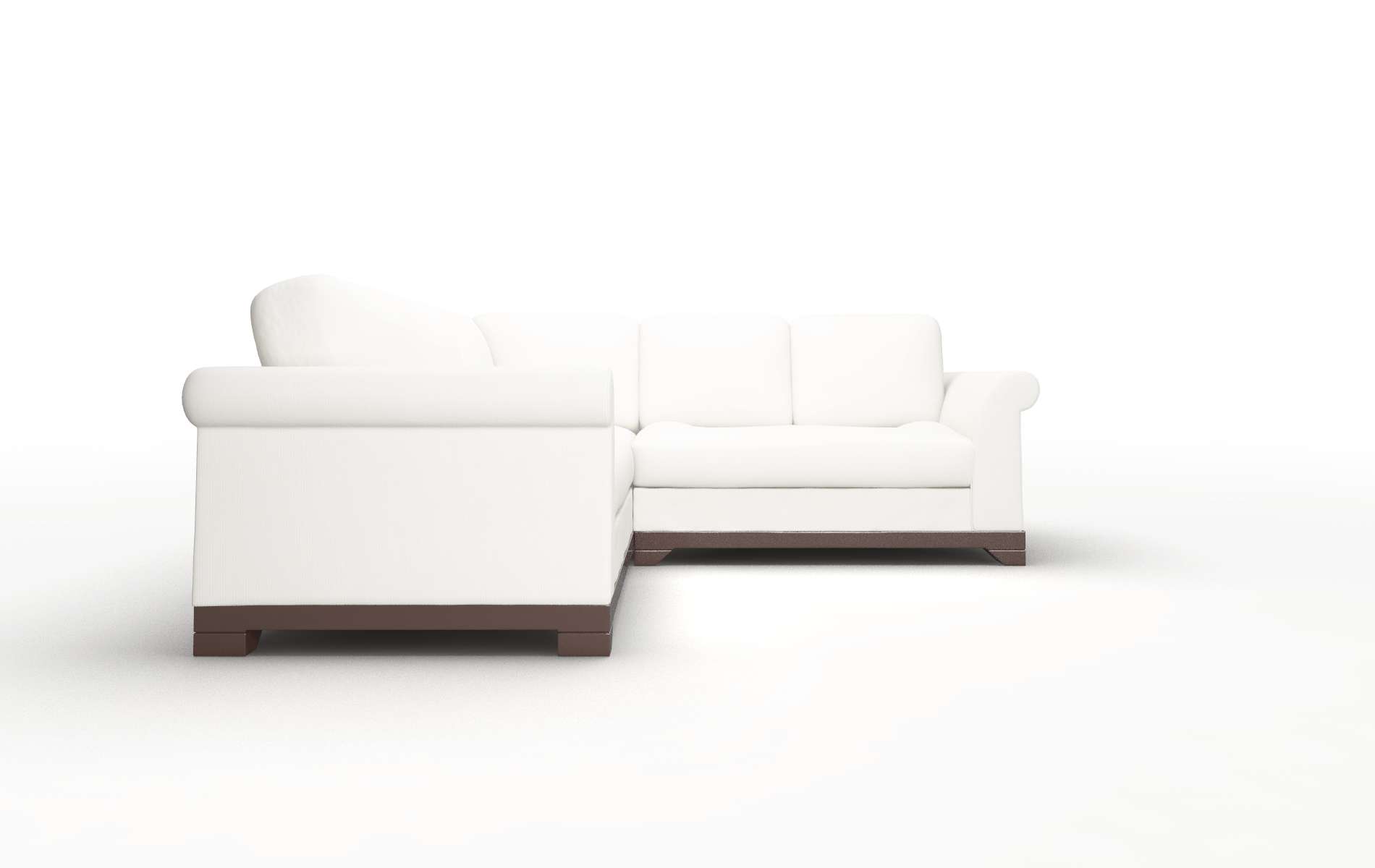 Denver Keylargo Oatmeal Sectional espresso legs 2