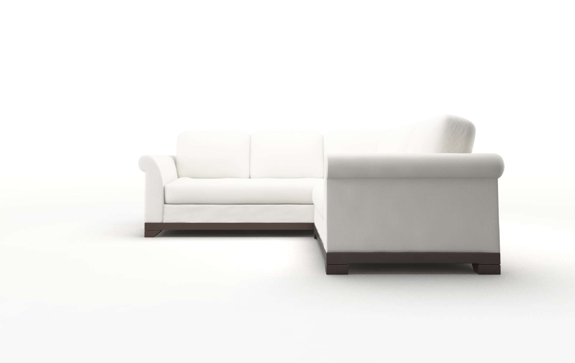 Denver Keylargo Oatmeal Sectional espresso legs 5