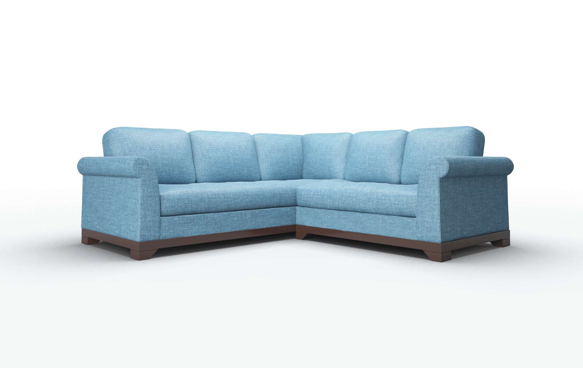 Denver Keylargo ocean Sectional Espresso Legs  1
