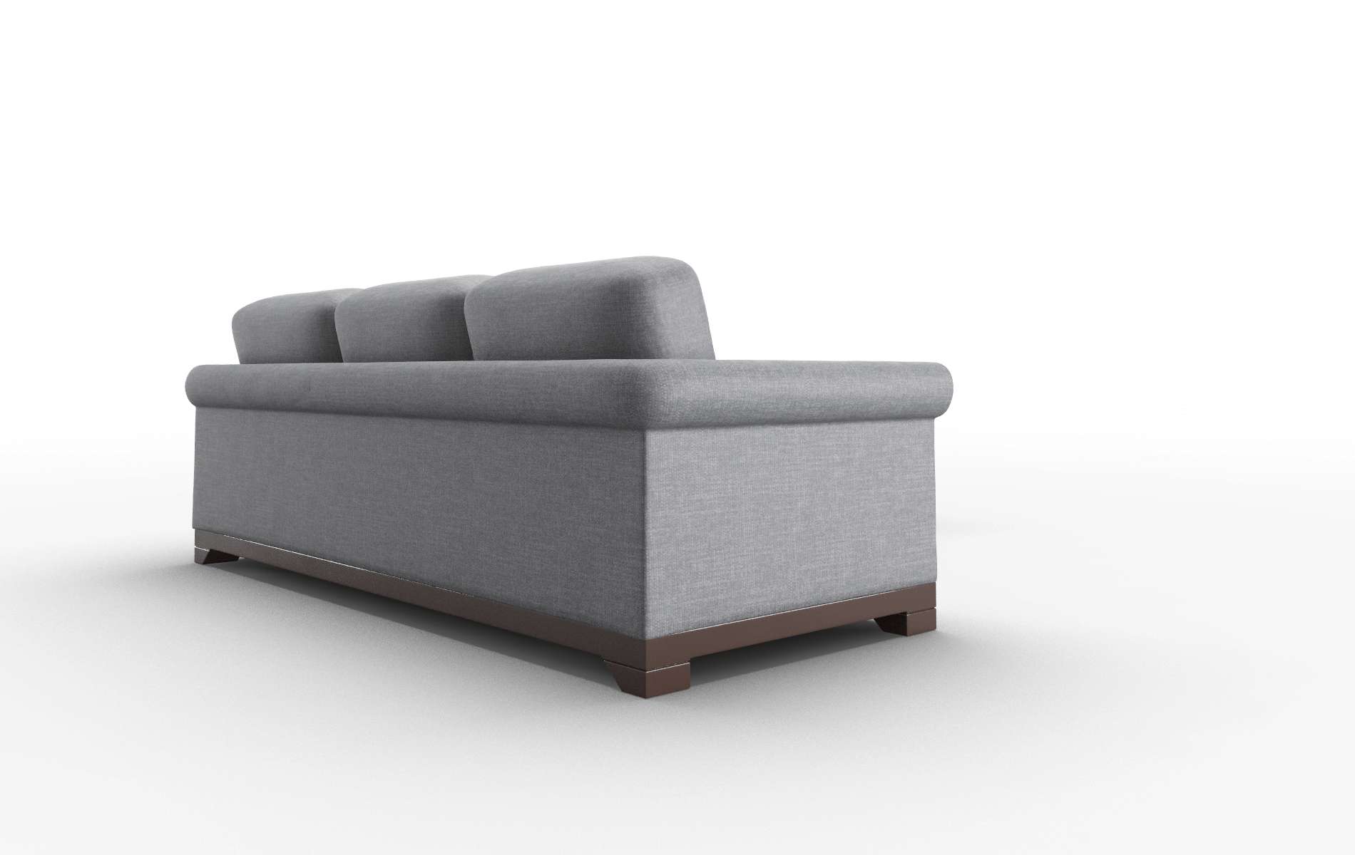 Denver Lana Onyx Sectional espresso legs 3
